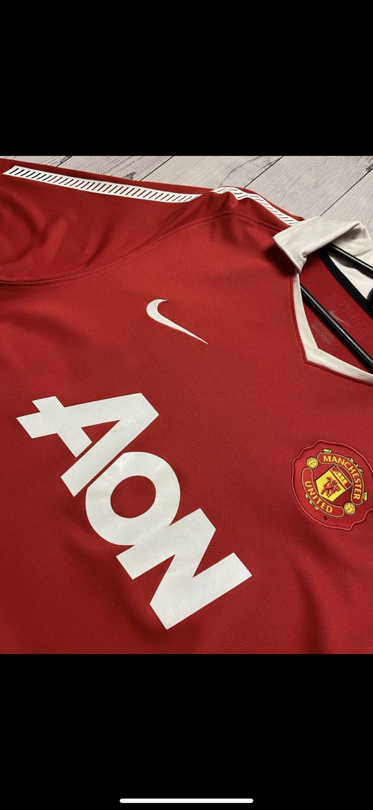 Nike Vintage Nike Manchester United soccer jersey size L Size US L / EU 52-54 / 3 - 8 Thumbnail