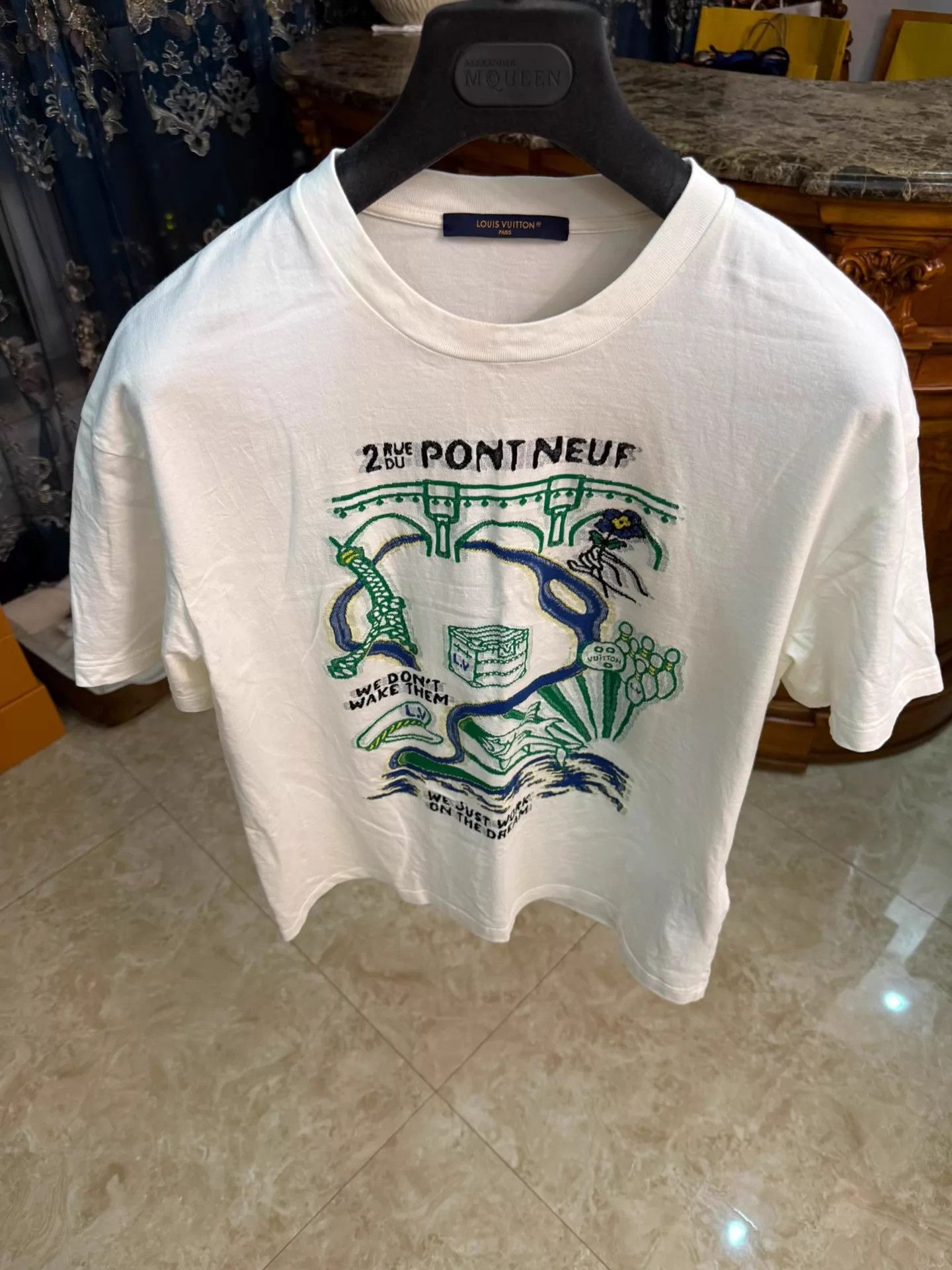 Louis Vuitton LV knit logo front/back short sleeve tee M new Size US M / EU 48-50 / 2 - 1 Thumbnail
