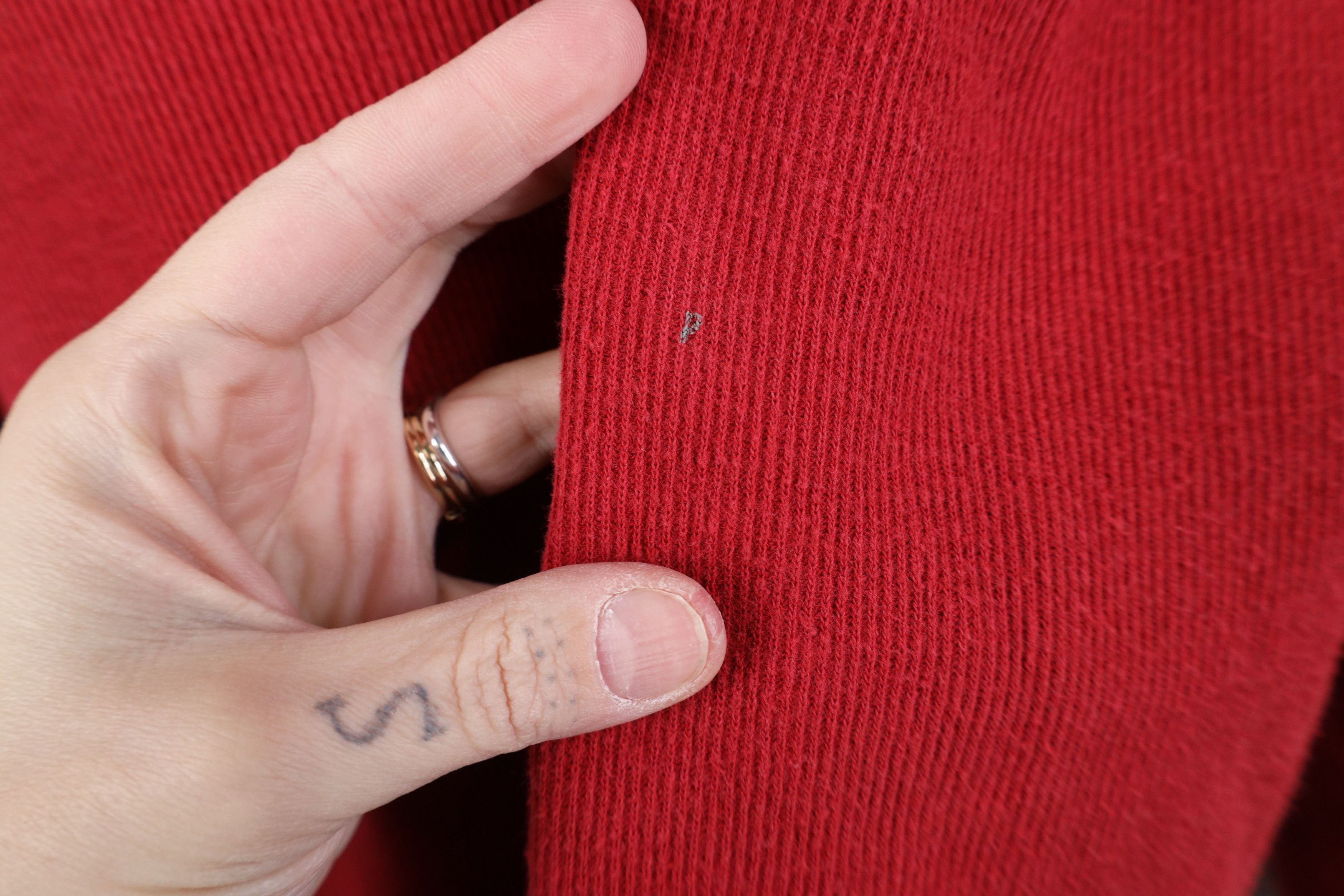 Vintage Vintage 90s Streetwear Heavy Ribbed Knit Long Sleeve T-Shirt Size US XL / EU 56 / 4 - 4 Thumbnail