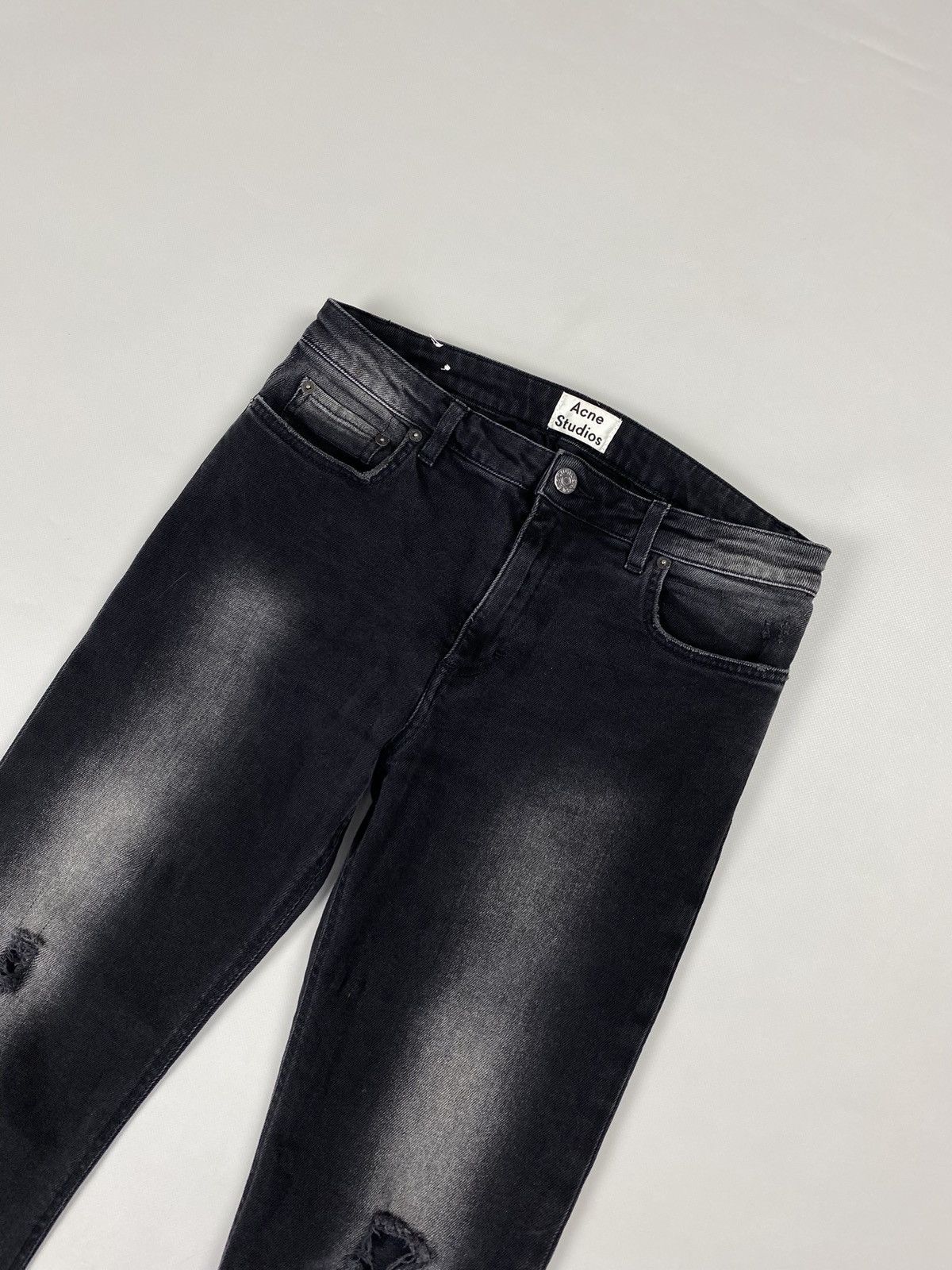 Acne Studios Acne Studios Pop Given Trash ladies distressed denim jeans Size 34" / US 12 / IT 48 - 2 Thumbnail