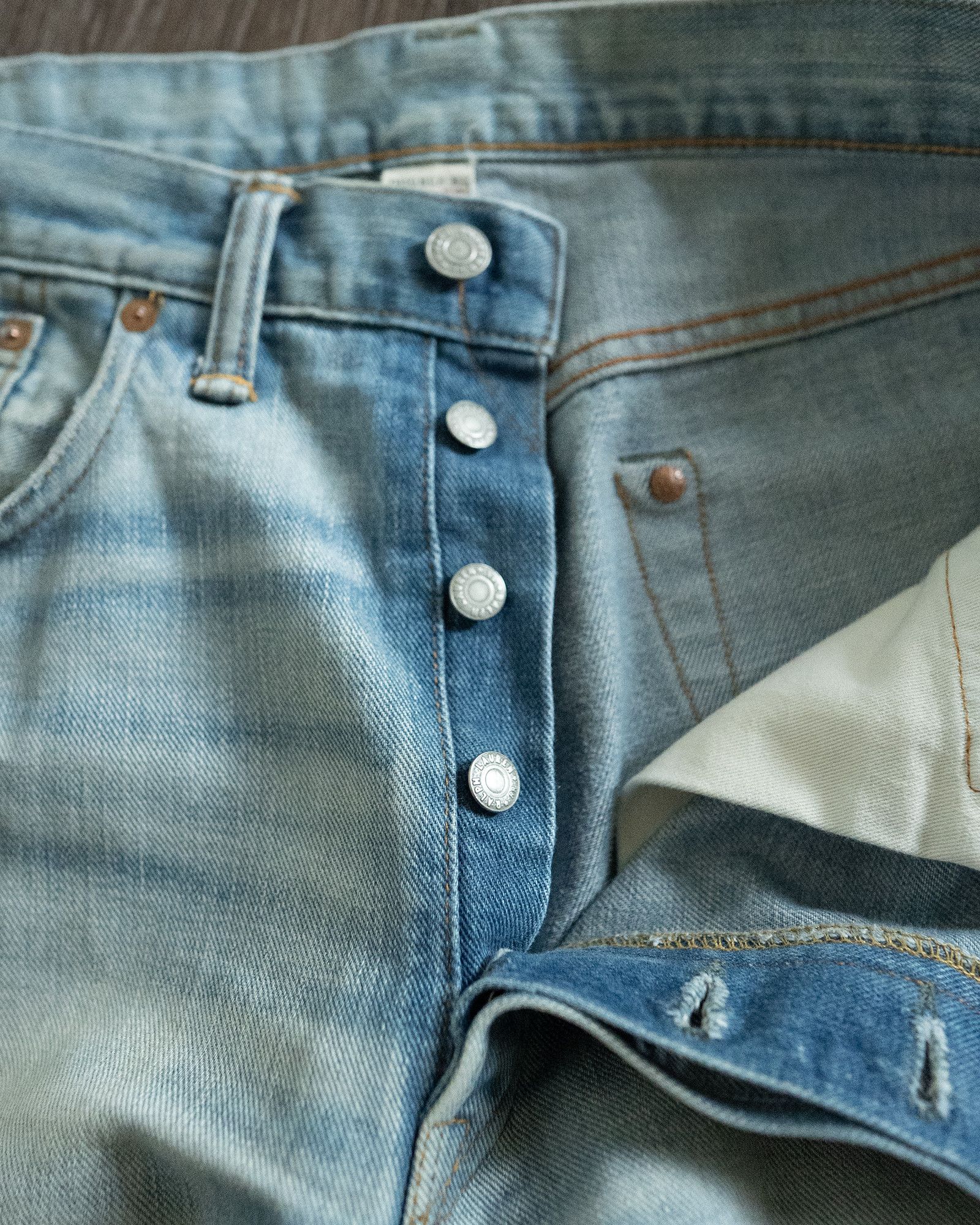 RRL Ralph Lauren Camden Washed Selvedge Denim – Straight Fit Size US 34 / EU 50 - 11 Thumbnail