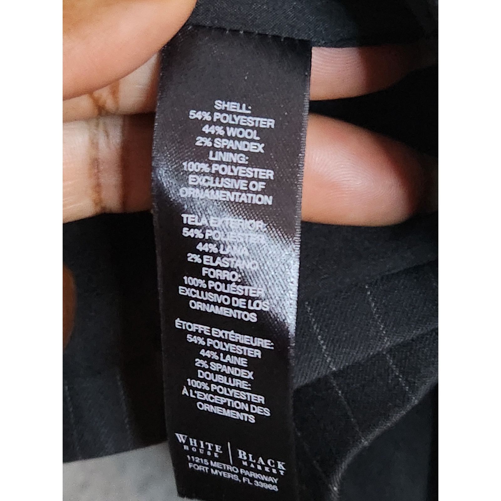 White House Black Market White House Black Market Wool Blend Pinstripe Blazer 10 Size L / US 10 / IT 46 - 4 Thumbnail