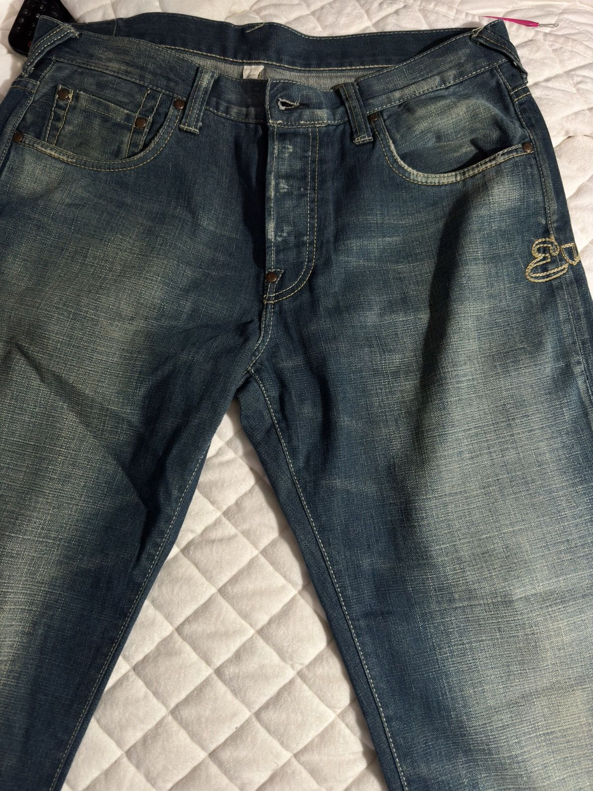Evisu Evisu Gene Denim Jeans Size US 36 / EU 52 - 2 Thumbnail