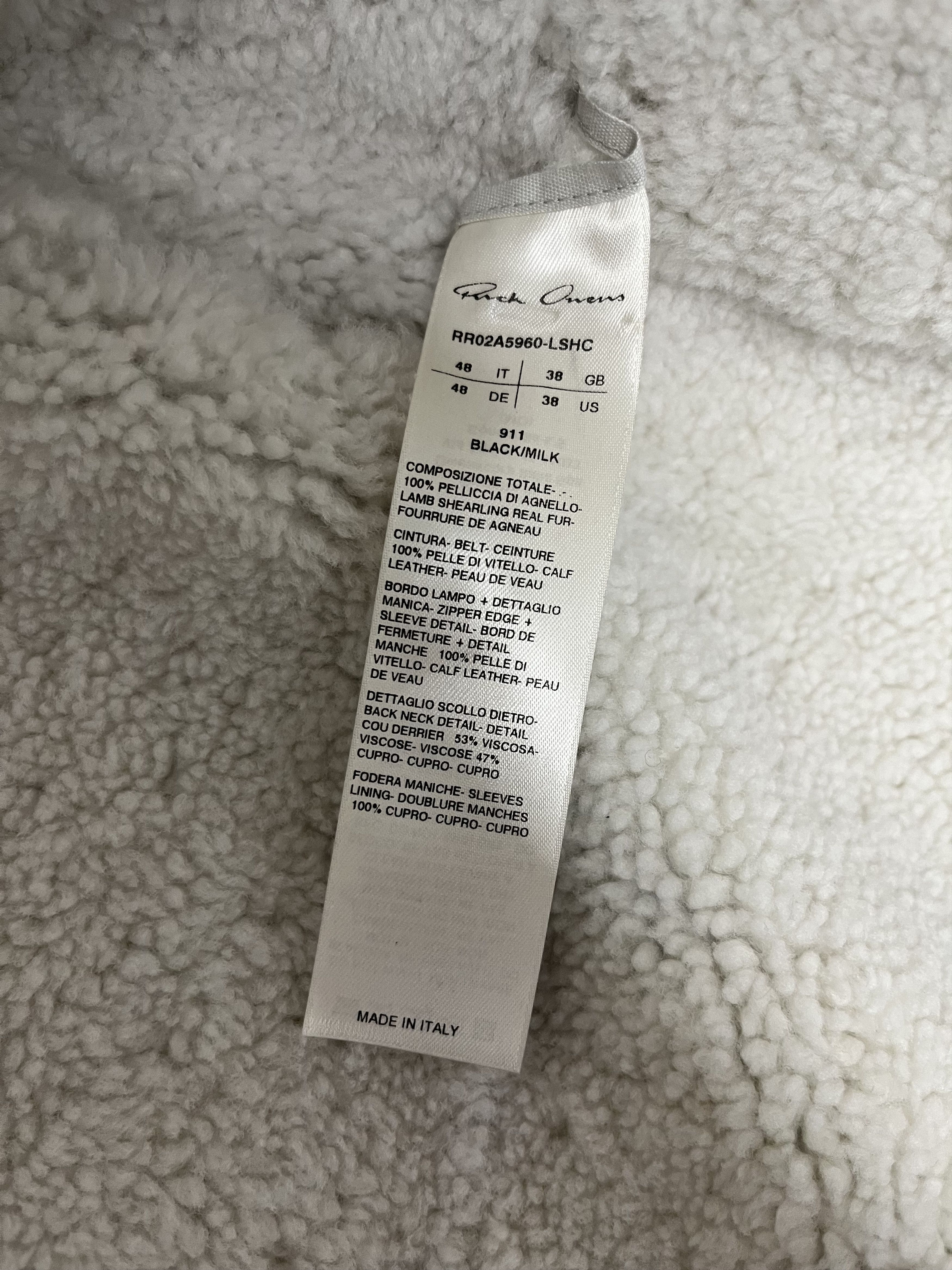 Rick Owens RICK OWENS GETHSEMANE OFF-THE-RUNWAY SHEARLING KLAUS COAT Size US M / EU 48-50 / 2 - 7 Thumbnail