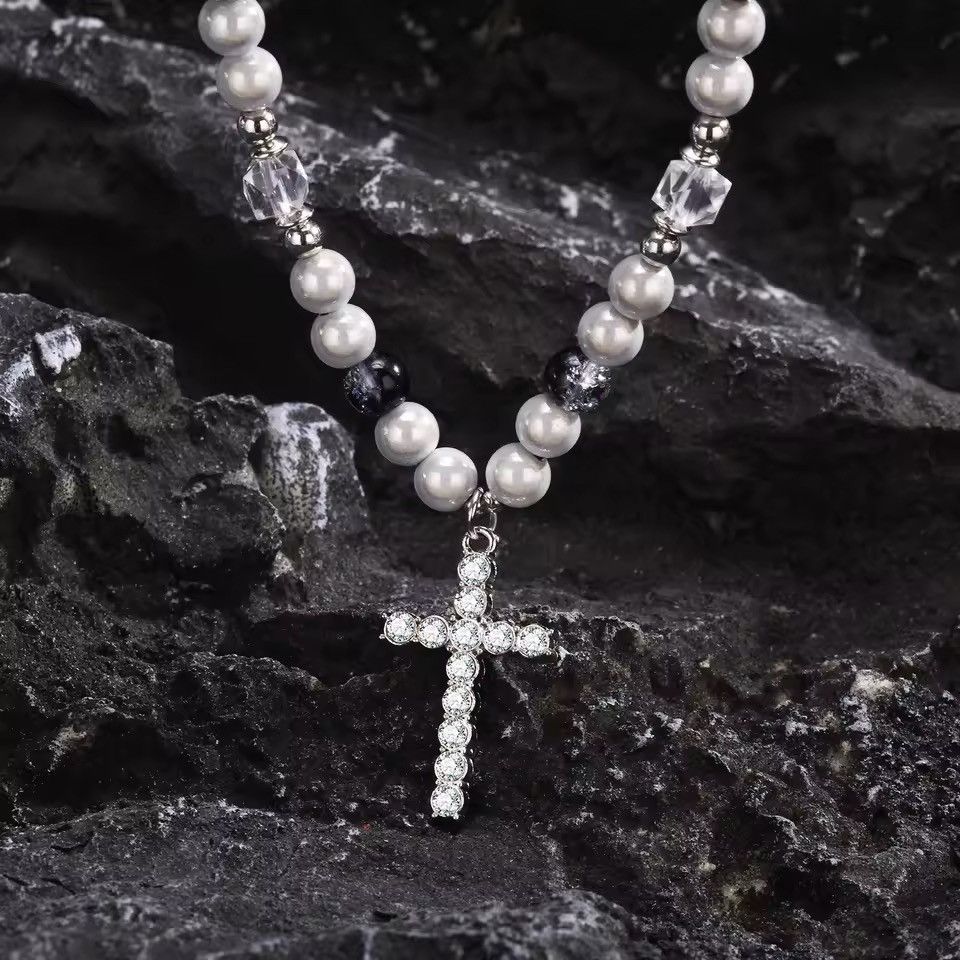 Jewelry Crystal Cross Pendant Necklaces Size ONE SIZE - 6 Thumbnail