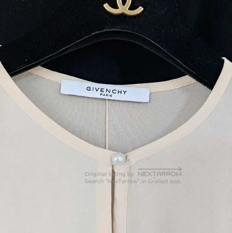 Givenchy Givenchy Silk Long Sleeve Shirt in Off White . Size M / US 6-8 / IT 42-44 - 3 Thumbnail