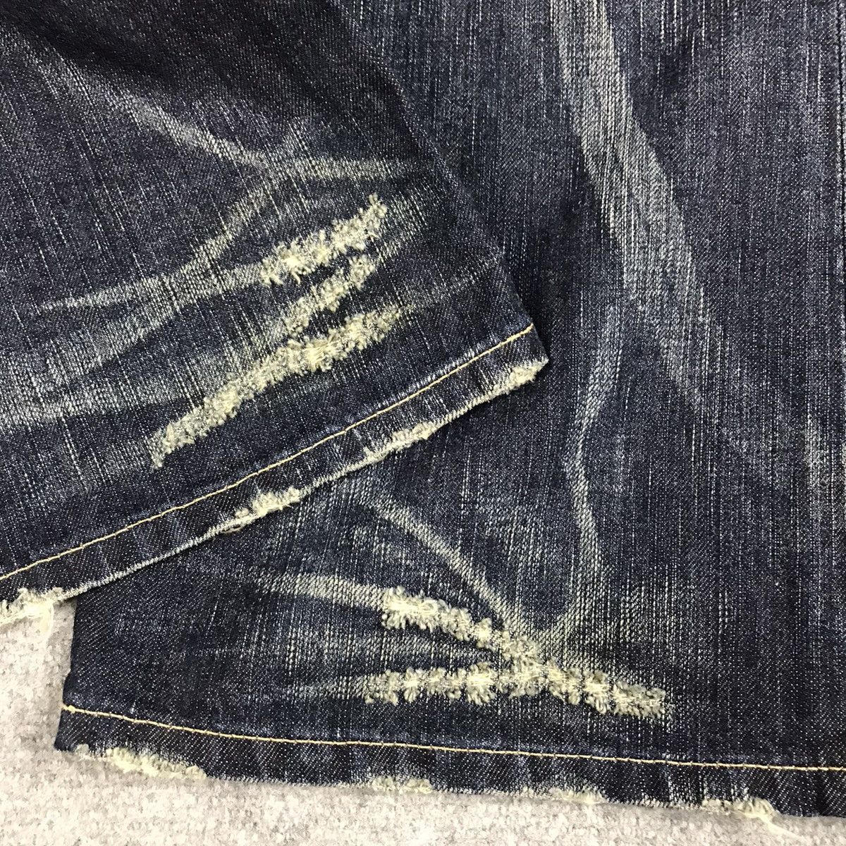 14th Addiction × If Six Was Nine × Le Grande Bleu (L.G.B.) FLARED JAPAN STYLE DISTRESSED BOOT CUT EDWIN DENIM PANTS Size US 34 / EU 50 - 8 Thumbnail