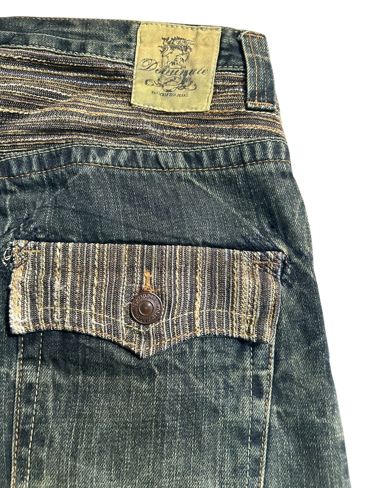 Japanese Brand × Kapital × Vintage Rusty Dominate Handcrdfted Jeans Japan Punk Grunge Style Size US 32 / EU 48 - 9 Thumbnail