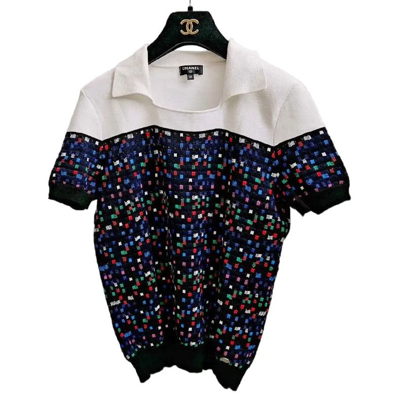 Chanel Chanel Colorful Polka Dot Short Sleeve Top 0089 Size S / US 4 / IT 40 - 1 Thumbnail
