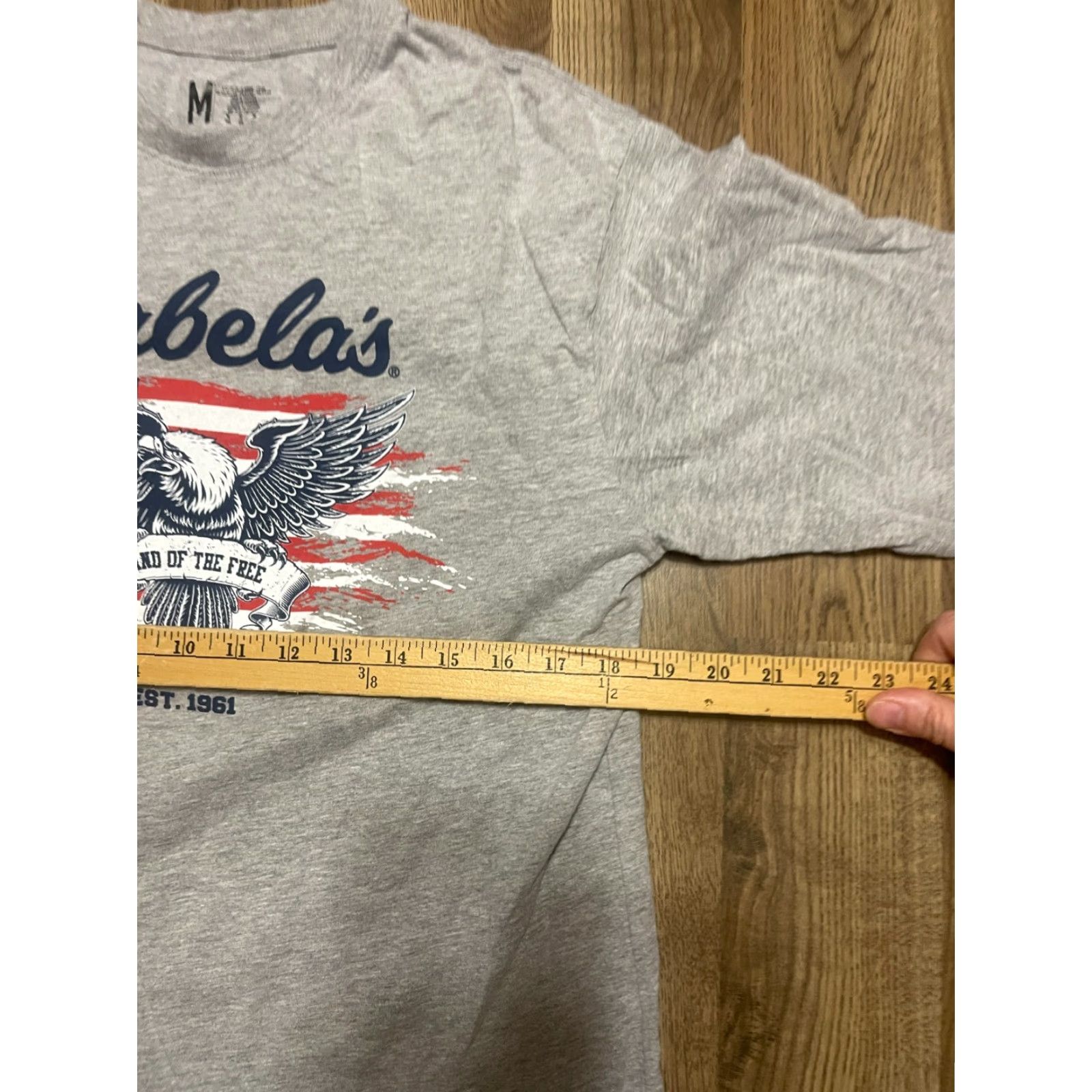 Vintage Cabela's Shirt Men M Red White Blue Grey American Flag Shirt T-Shirt Short Sleeve Crew Neck Size US M / EU 48-50 / 2 - 7 Thumbnail