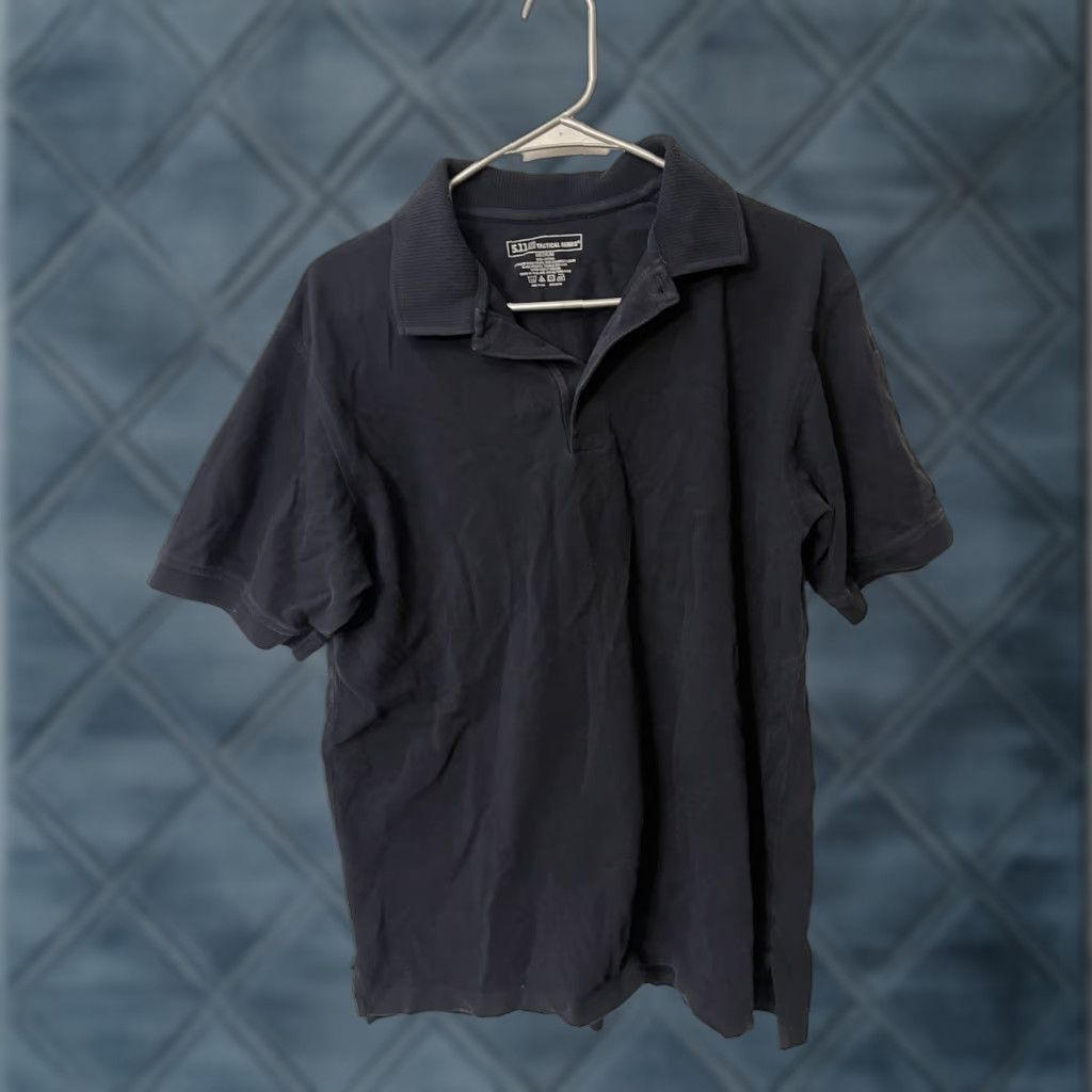 Vintage VINTAGE Black Polo Shirt M Short Sleeve 5.11 Tactical 100% Cotton Embroidered Mens Polo Shirt Black M 5.11 Tactical Size US M / EU 48-50 / 2 - 1 Thumbnail