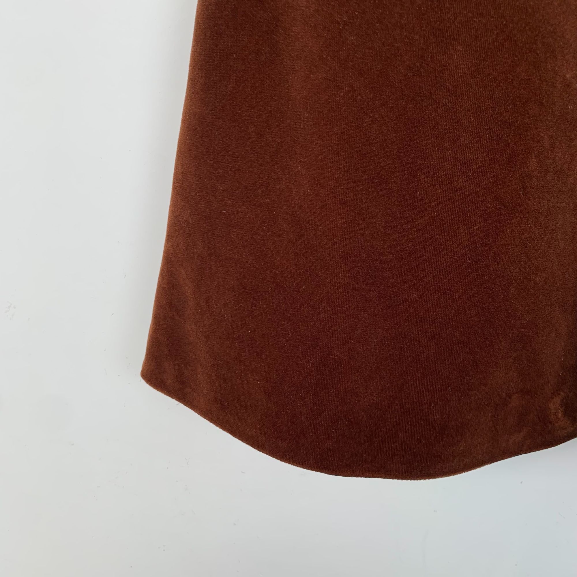 Celine Celine Deep Red Cotton Casual Midi Skirt (Size XS) Size 34" / US 12 / IT 48 - 5 Thumbnail