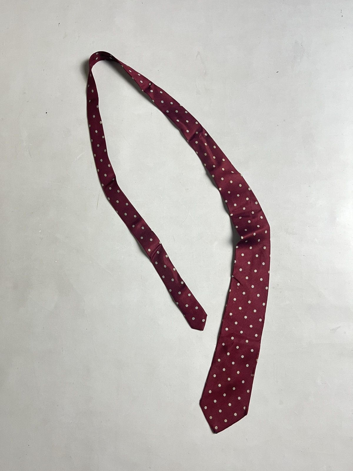 Burberry 00s Burbbery Polkadot hand made tie Size ONE SIZE - 2 Thumbnail
