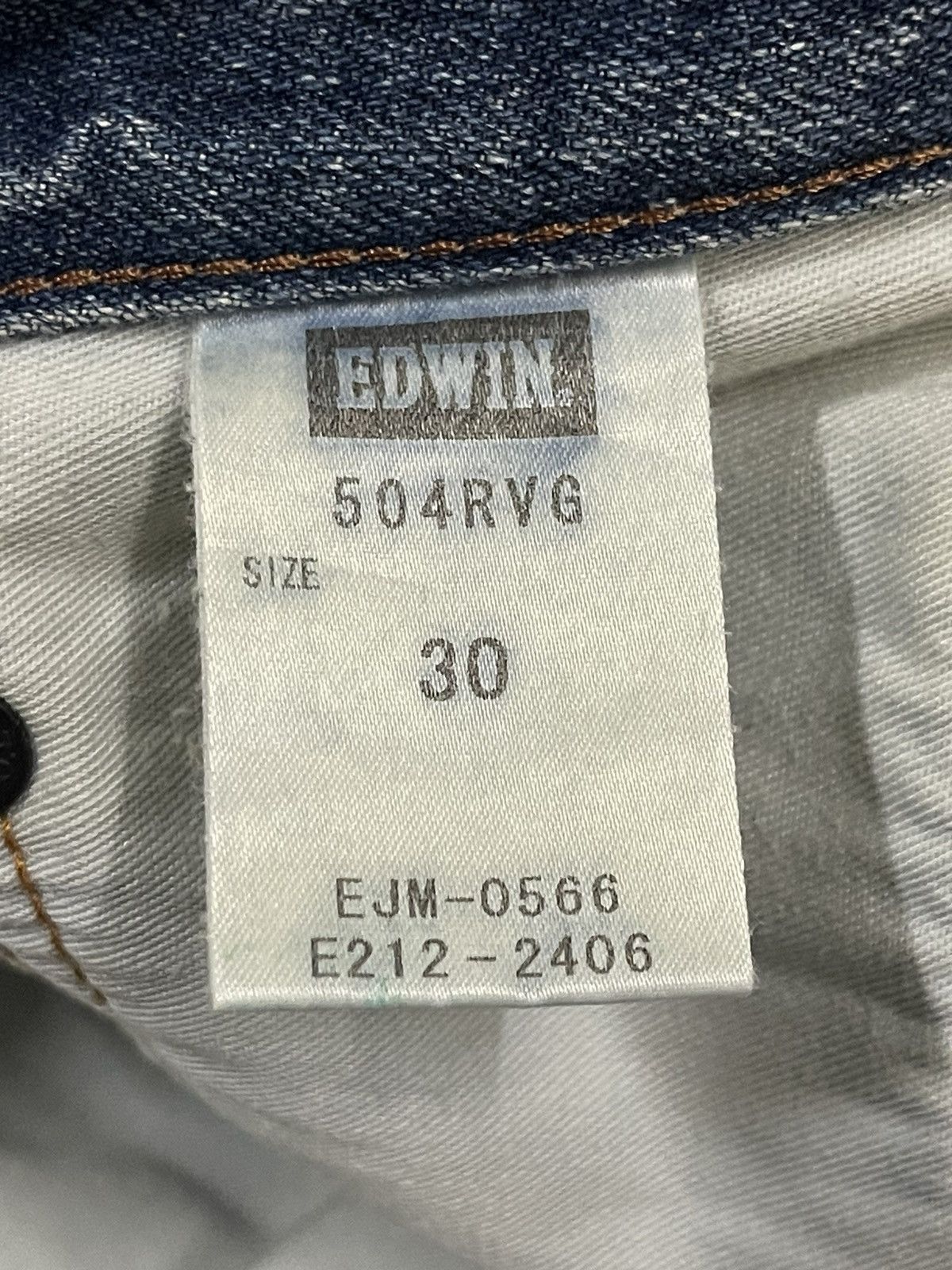 Edwin Vintage 90s Edwin Blue Wash Distressed Destroyer Jeans Size US 32 / EU 48 - 7 Thumbnail