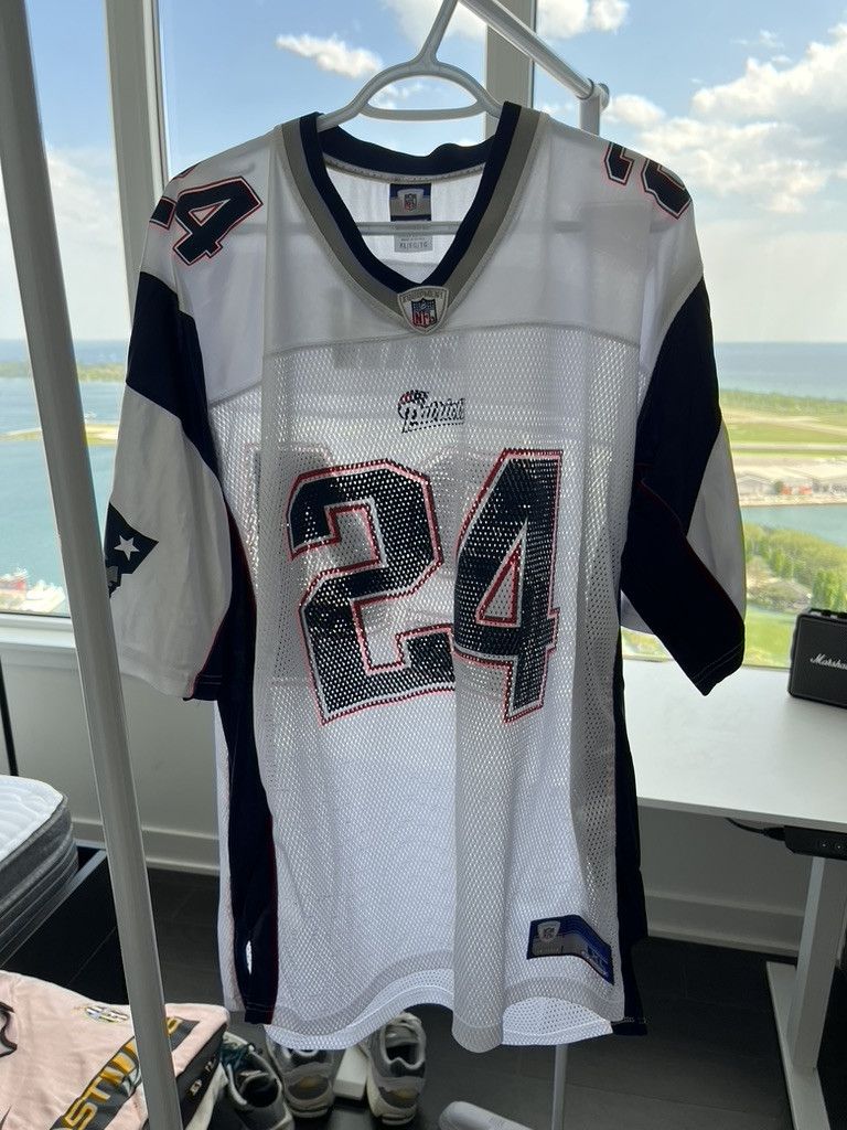 NFL × Reebok Vintage Ty Law Patriots Jersey Size US XL / EU 56 / 4 - 1 Thumbnail