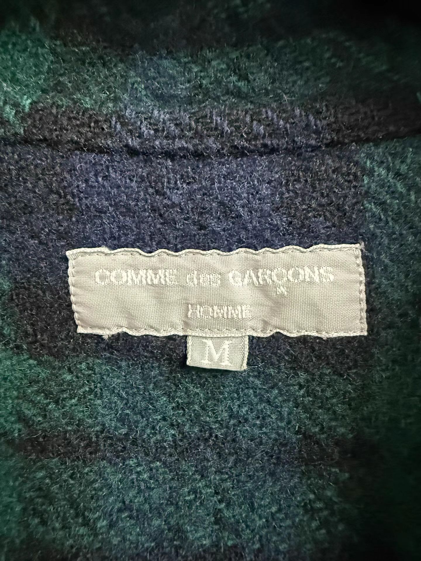Comme des Garcons Homme Comme des Garçons Homme 03AW Brushed Plaid Wool Jacket K20 Size US M / EU 48-50 / 2 - 4 Thumbnail