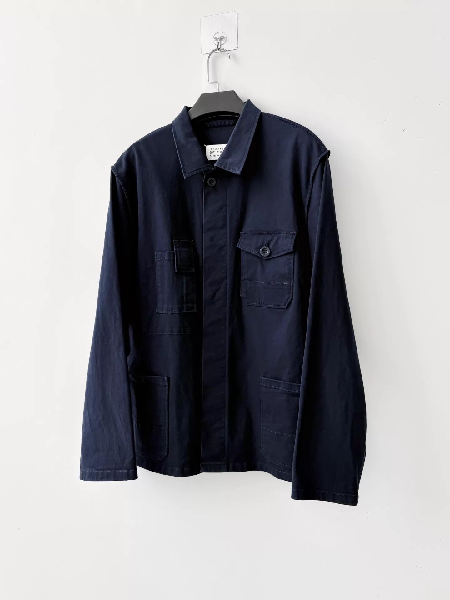 Maison Margiela Maison Margiela F/W20 Decon Pocket Shirt Jacket Navy 48 Size US M / EU 48-50 / 2 - 2 Thumbnail