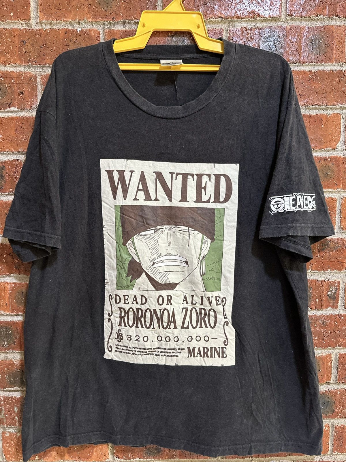 Anime × One Piece × Vintage Vintage Anime One Peace Zoro Big Face Faded Oversize Tee Size US XXL / EU 58 / 5 - 1 Thumbnail