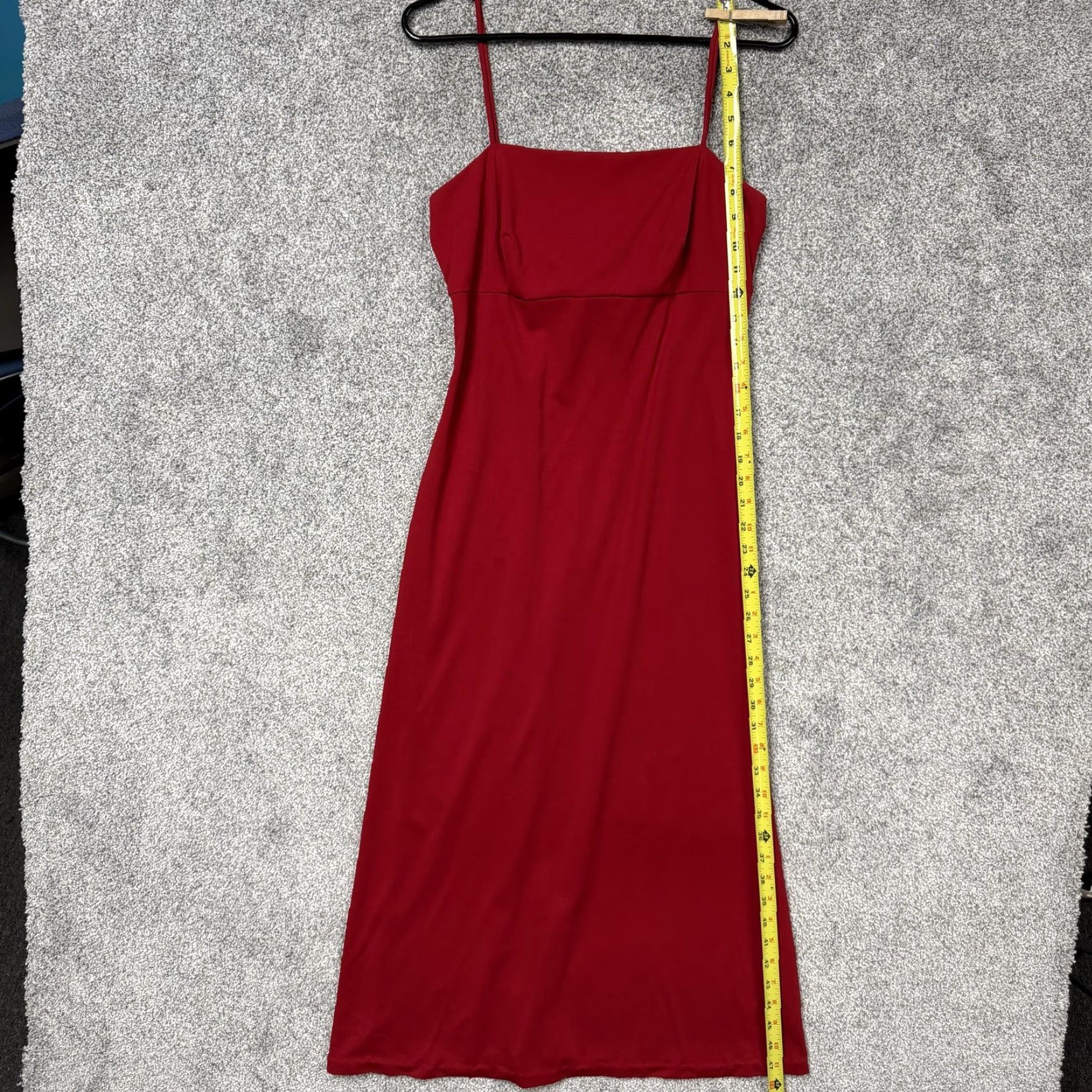 Vintage Vintage Arianna by Teresa Pace Dress Slip Dress Women 8 Red Sleeveless Square Neck Formal Party Cocktail Prom Valentines Day Size M / US 6-8 / IT 42-44 - 3 Thumbnail