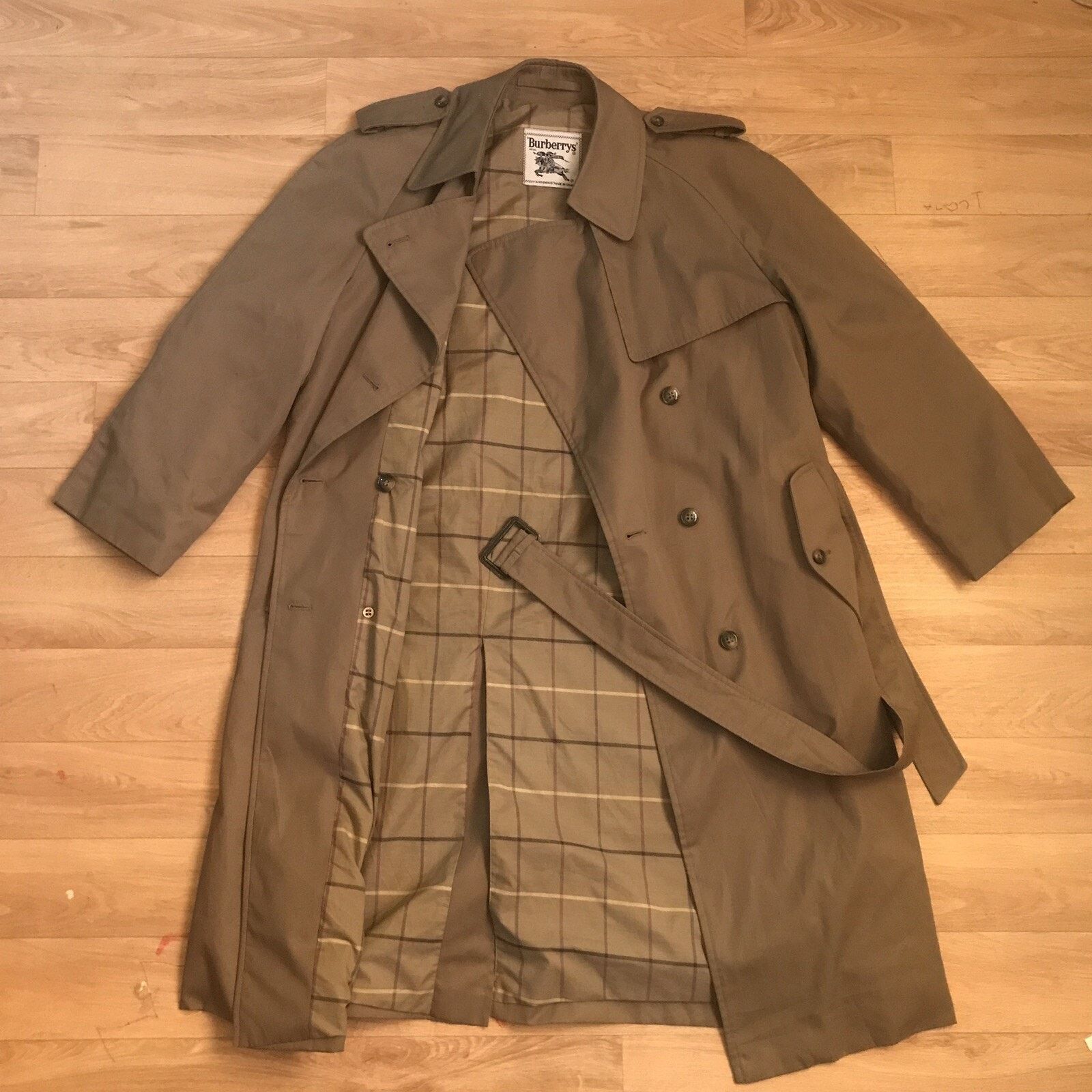 Burberry VINTAGE Burberry's Trench Coat NOVA CHECK Women green olive Size M / US 6-8 / IT 42-44 - 5 Thumbnail