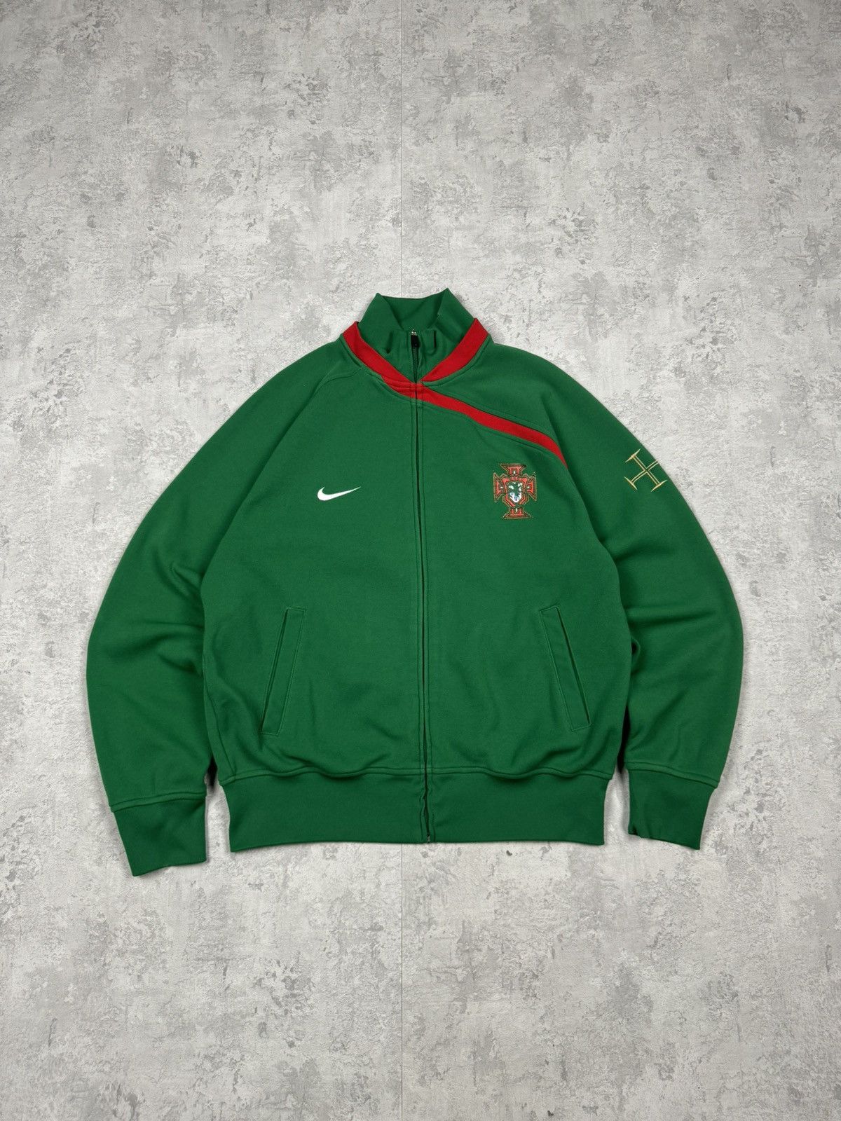 Nike Vintage Nike Portugal Track Jacket Size XL Size US XL / EU 56 / 4 - 1 Thumbnail