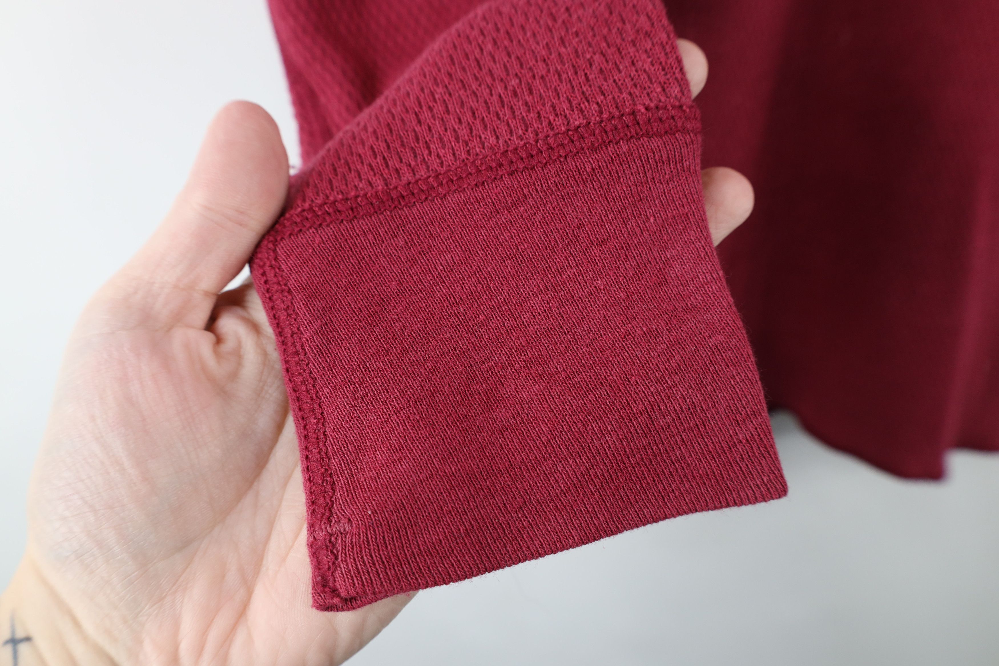 Hanes × Vintage Vintage 70s Hanes Blank Thermal Waffle Knit T-Shirt USA Size US M / EU 48-50 / 2 - 6 Thumbnail