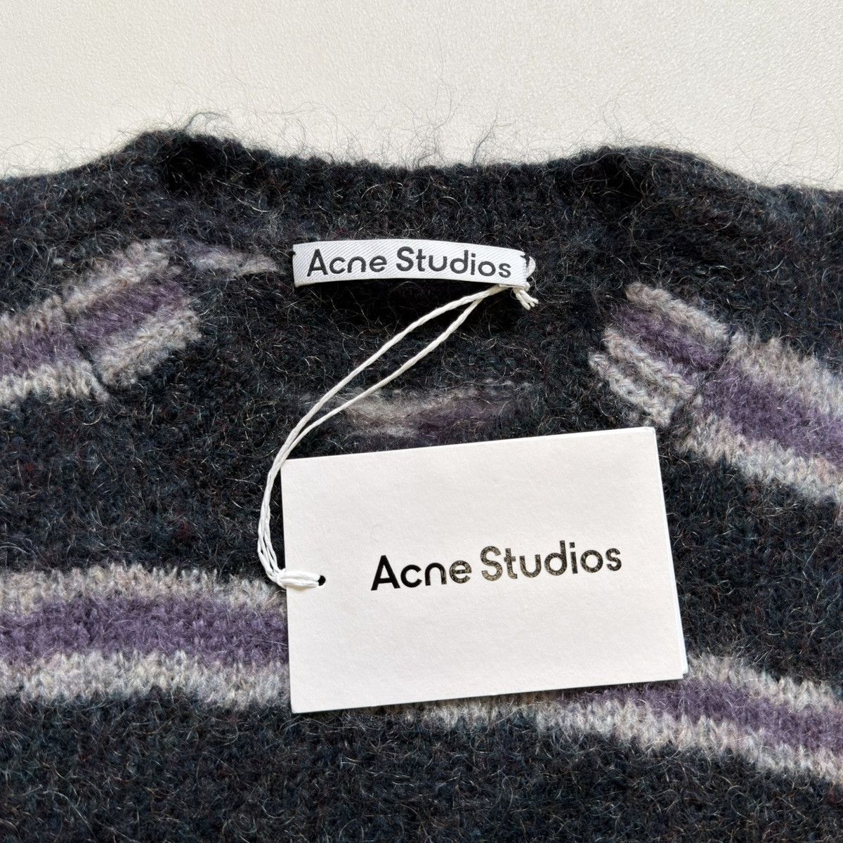 Acne Studios Striped Oversized Mohair Sweater Size US M / EU 48-50 / 2 - 5 Thumbnail