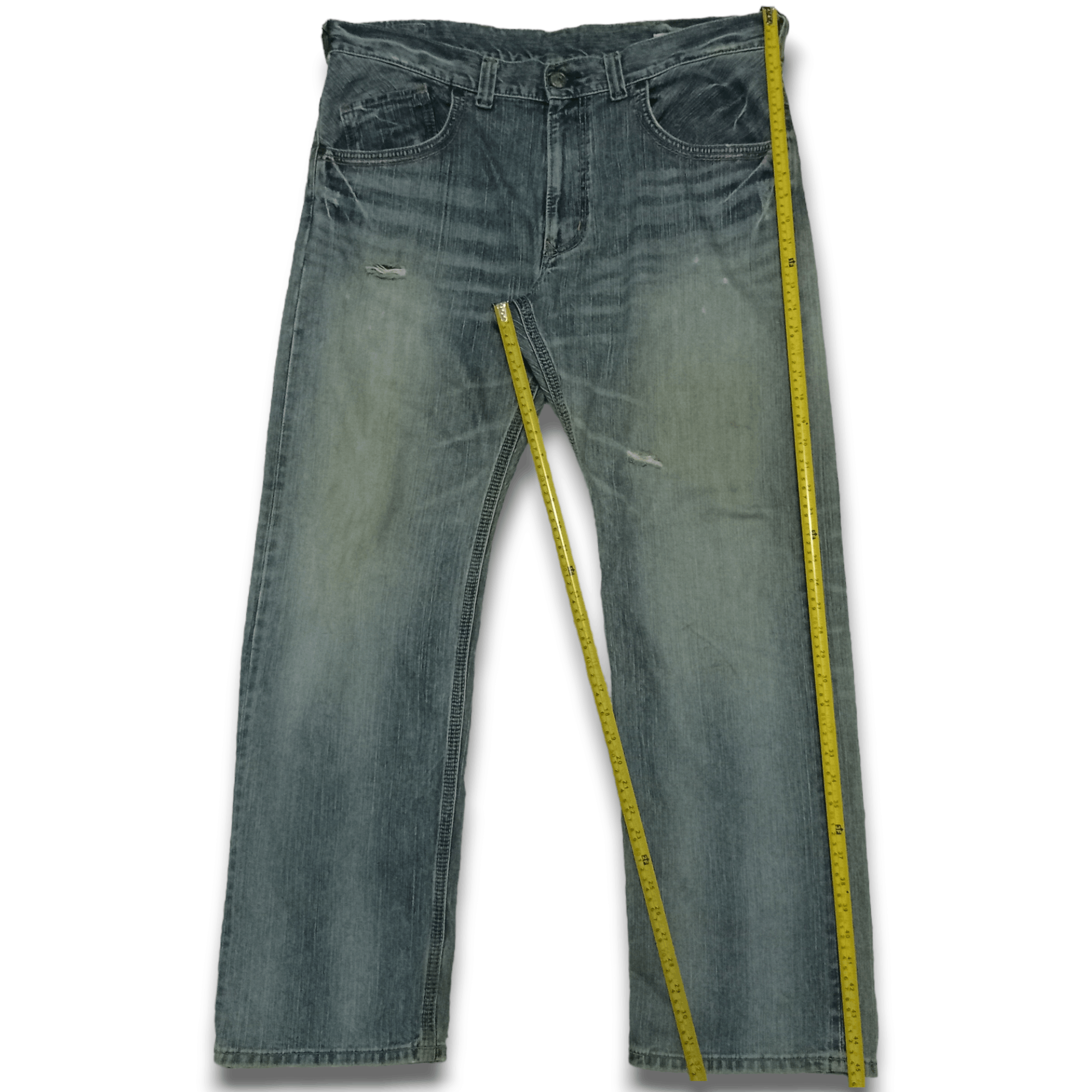 Edwin × Japanese Brand Edwin XV-S Exclusive Vintage Baggy Distressed Jeans 40x32 Size US 40 / EU 56 - 8 Thumbnail