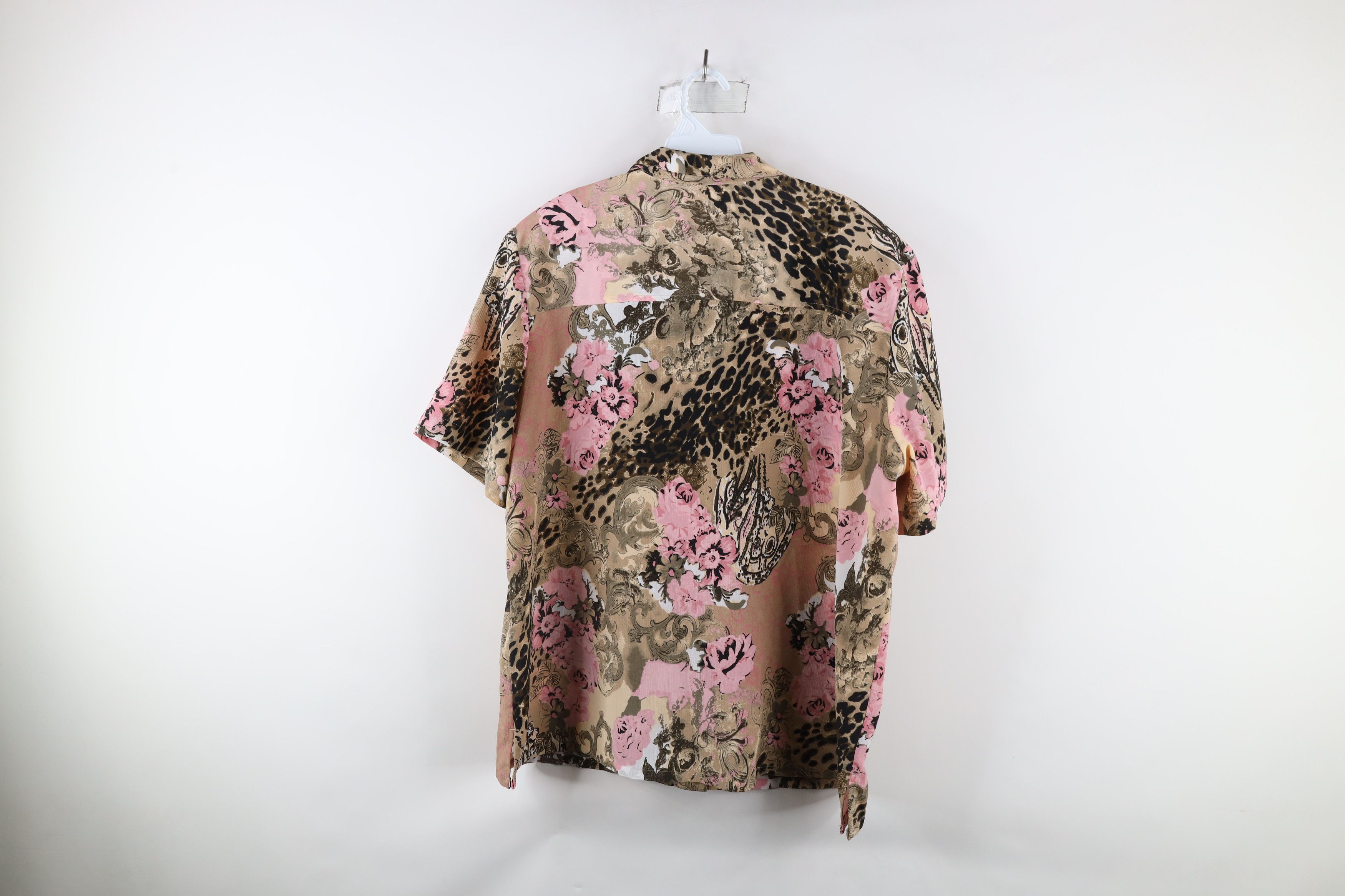 Vintage Vintage 90s Streetwear Fleur de Lis Collared Button Shirt Size XXL / US 16-18 / IT 52-54 - 7 Thumbnail