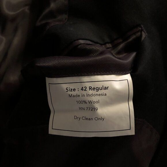 Pronto Uomo PRONTO UOMO MEN'S NEW 100%WOOL SPORT COAT BLAZER SIZE: 42R Size 42R - 6 Thumbnail