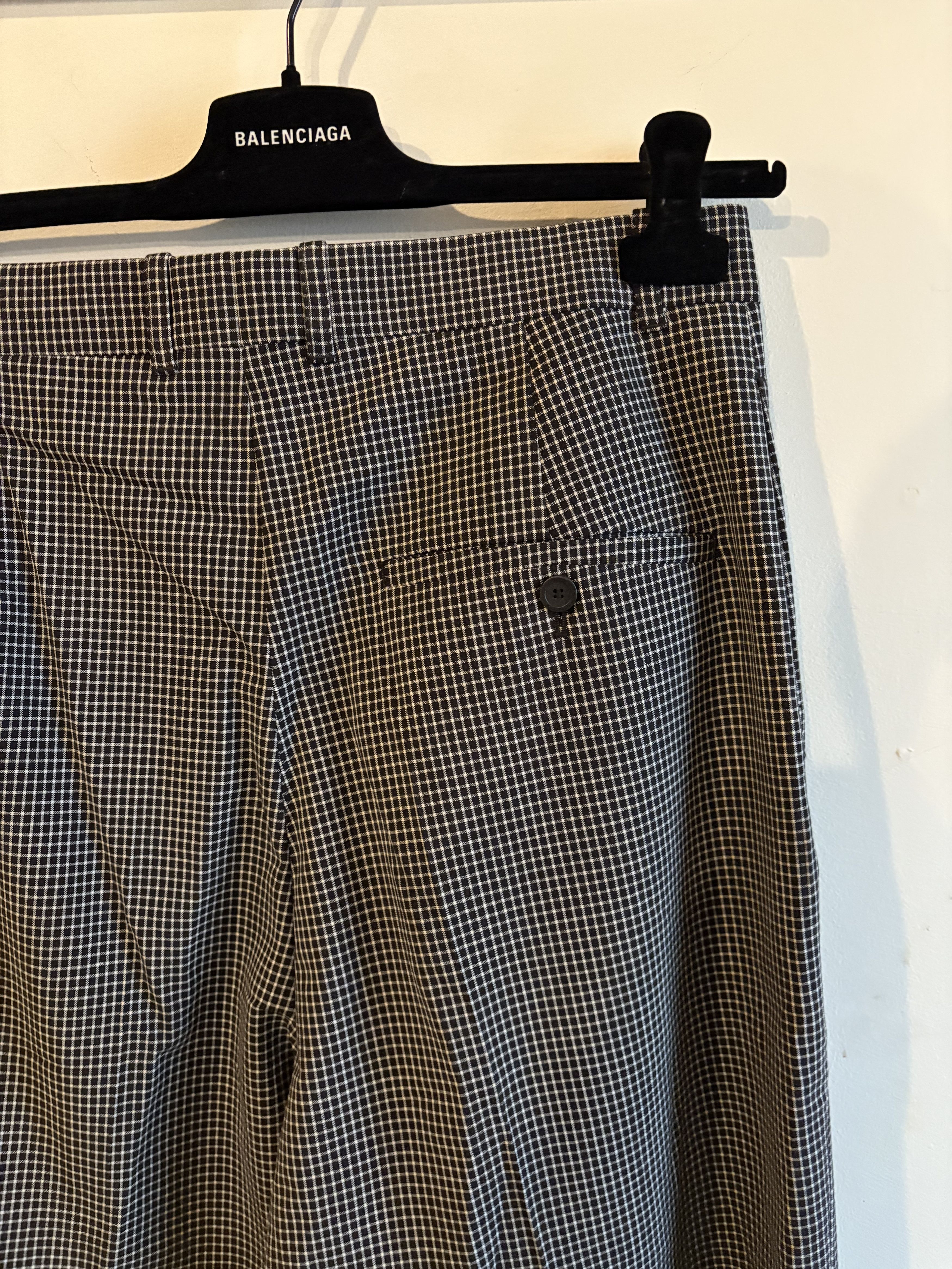 Balenciaga Balenciaga Check Pants Size 44R - 6 Thumbnail