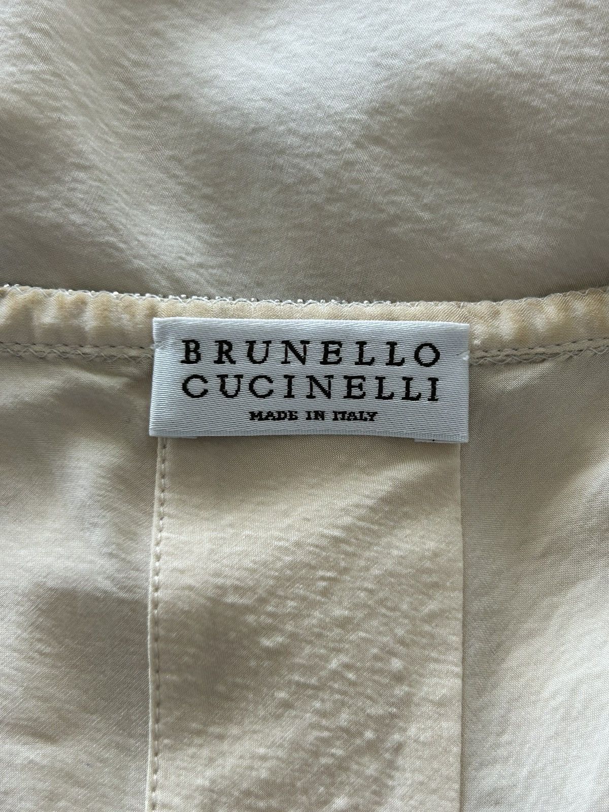 Brunello Cucinelli Silk Monili Crossover Button Up Size M / US 6-8 / IT 42-44 - 5 Thumbnail
