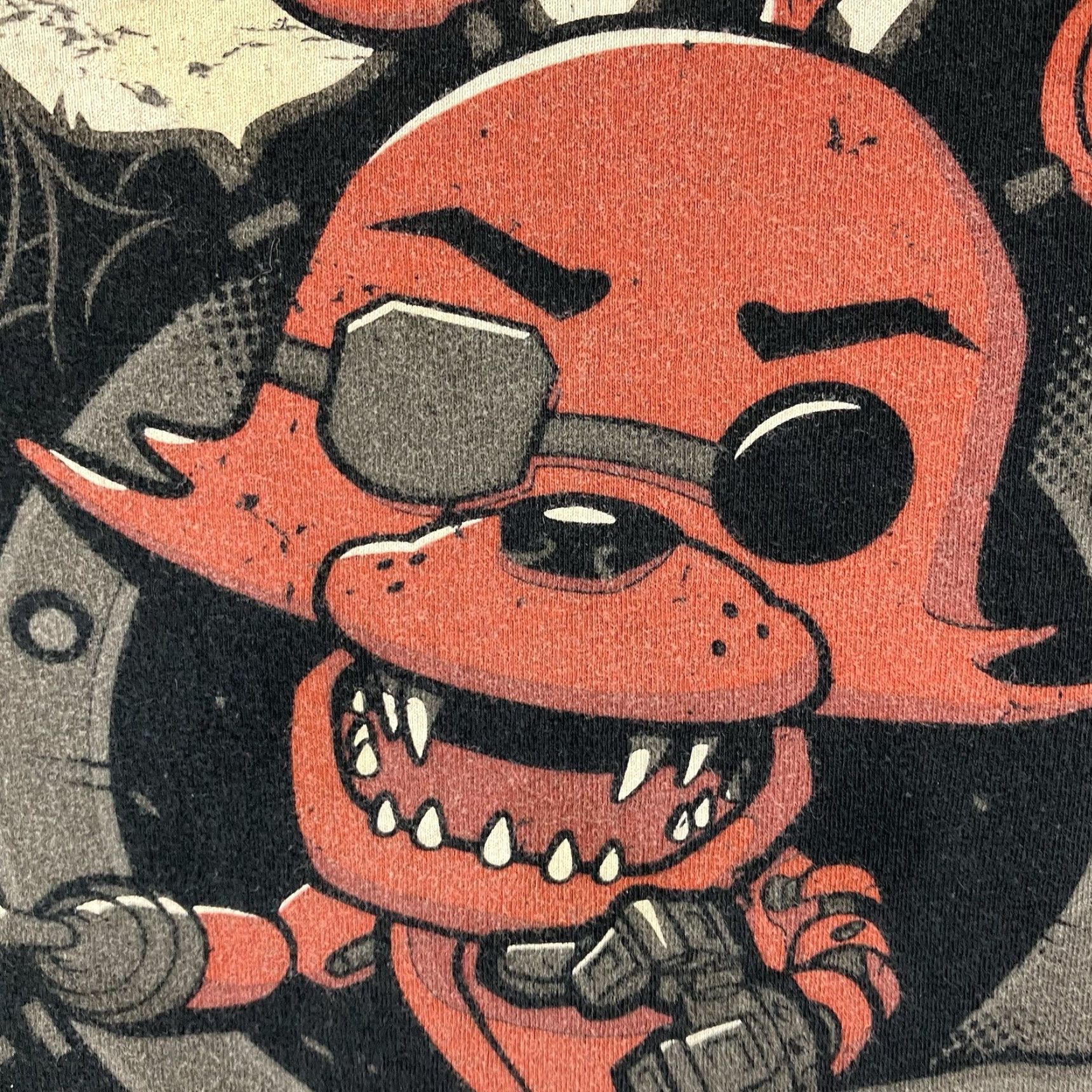 Vintage Funko Pop! T Shirt Five Nights at Freddy's Foxy Pirate Freddy & Friends Mens XL Size US XL / EU 56 / 4 - 5 Thumbnail