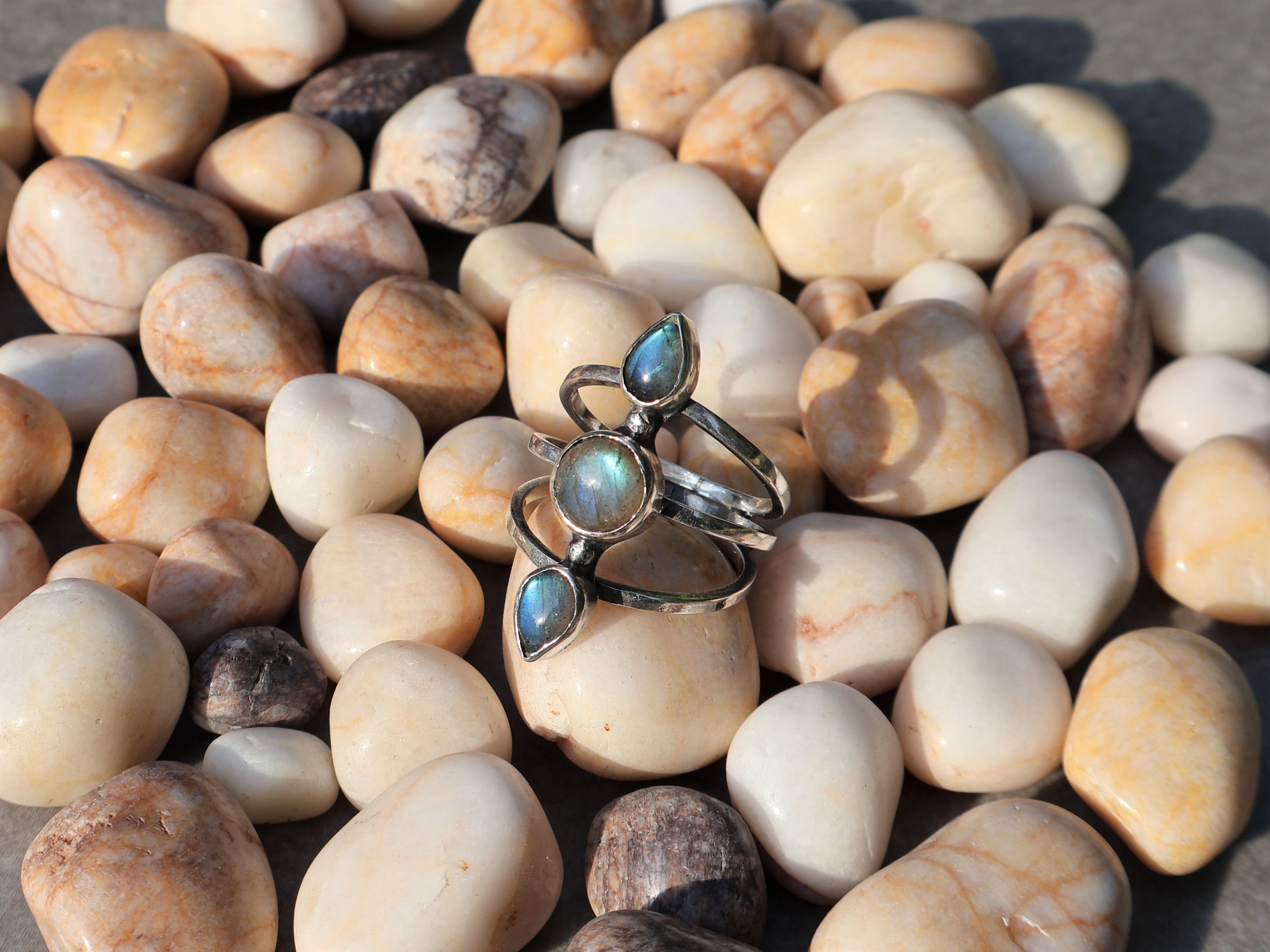 Handmade Labradorite Ring, Sterling Silver Rings, Handmade Women Ring Size ONE SIZE - 2 Thumbnail