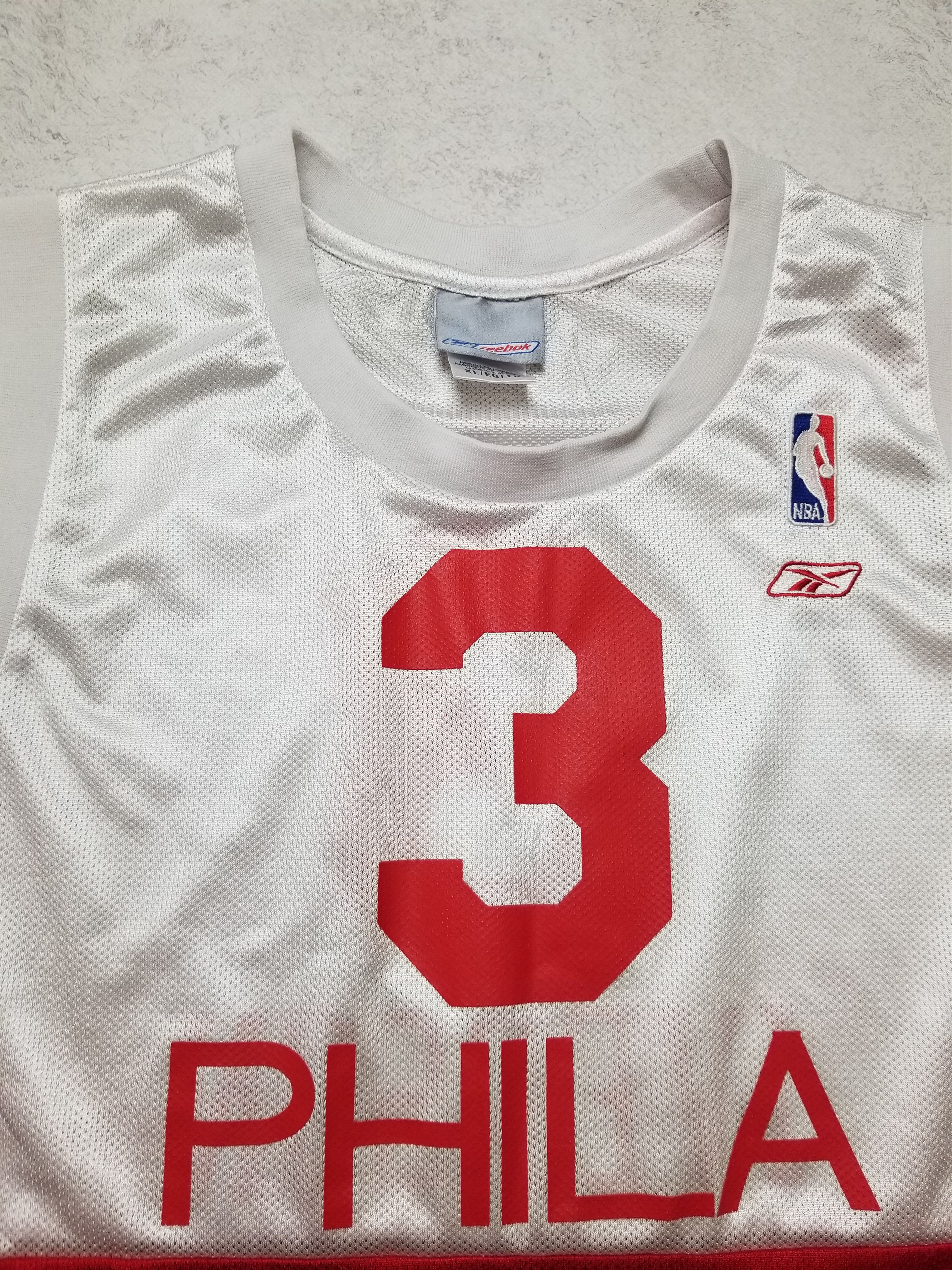 Reebok Allen Iverson Philadelphia 76ers Sixers Jersey 1965-1966 Size US L / EU 52-54 / 3 - 10 Thumbnail