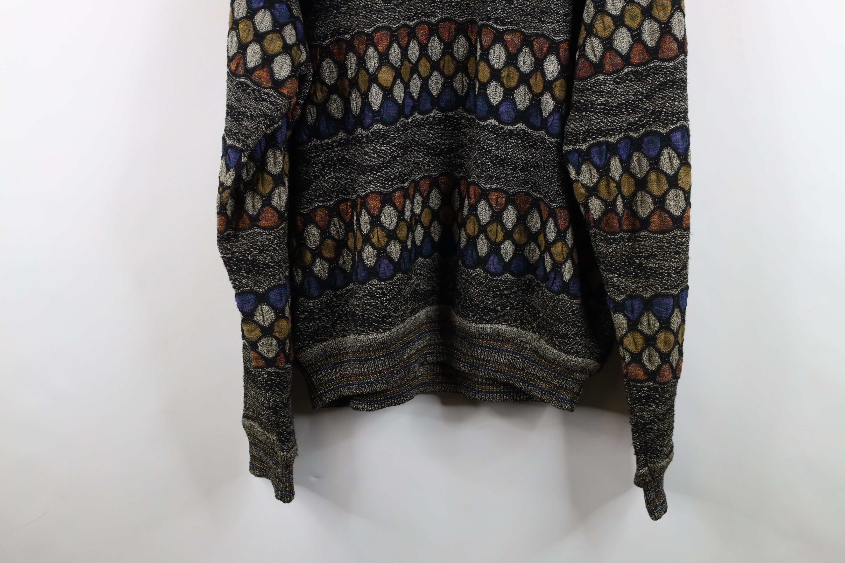 Vintage Vintage 90s Coogi Style Rainbow Wool Blend Knit Sweater Size US M / EU 48-50 / 2 - 12 Thumbnail