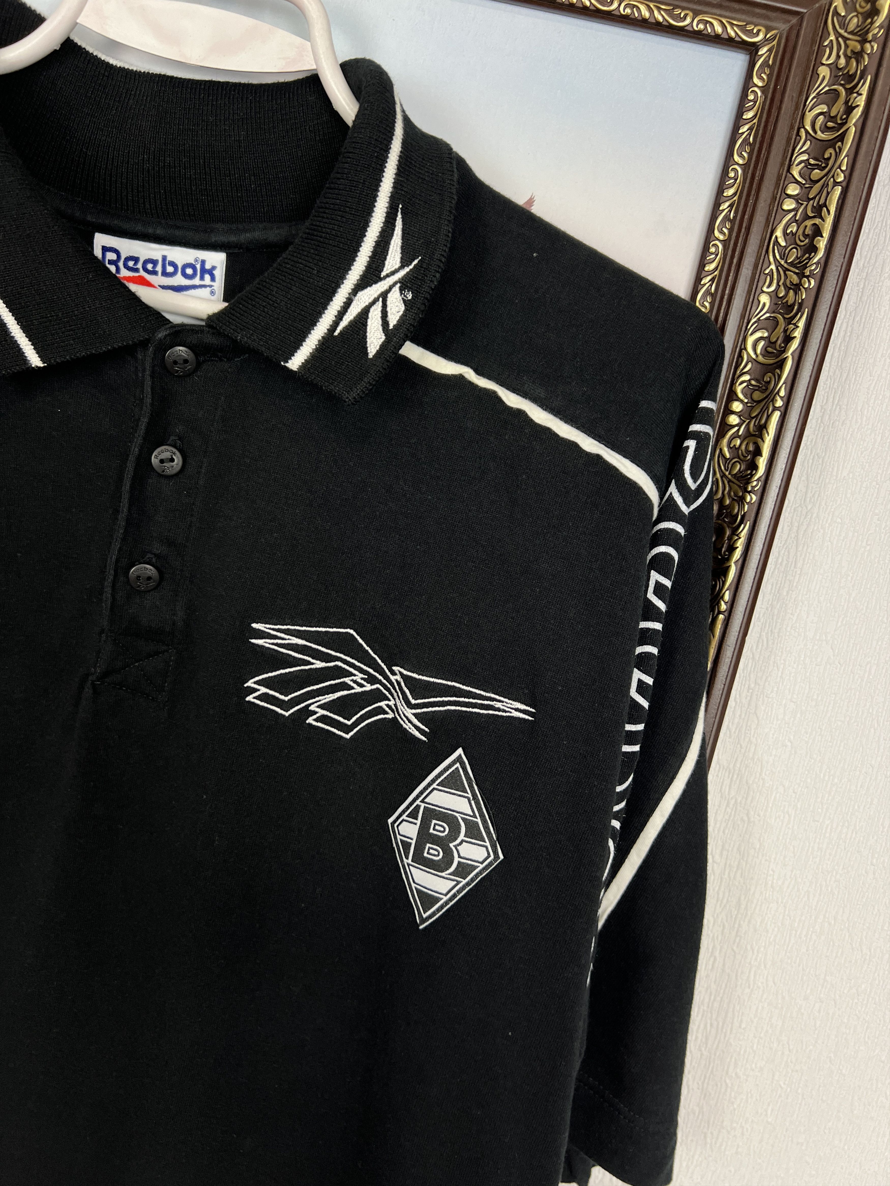 Reebok Vintage Borussia Monchengladbach Football Polo Tee Shirt Size US XXL / EU 58 / 5 - 5 Thumbnail