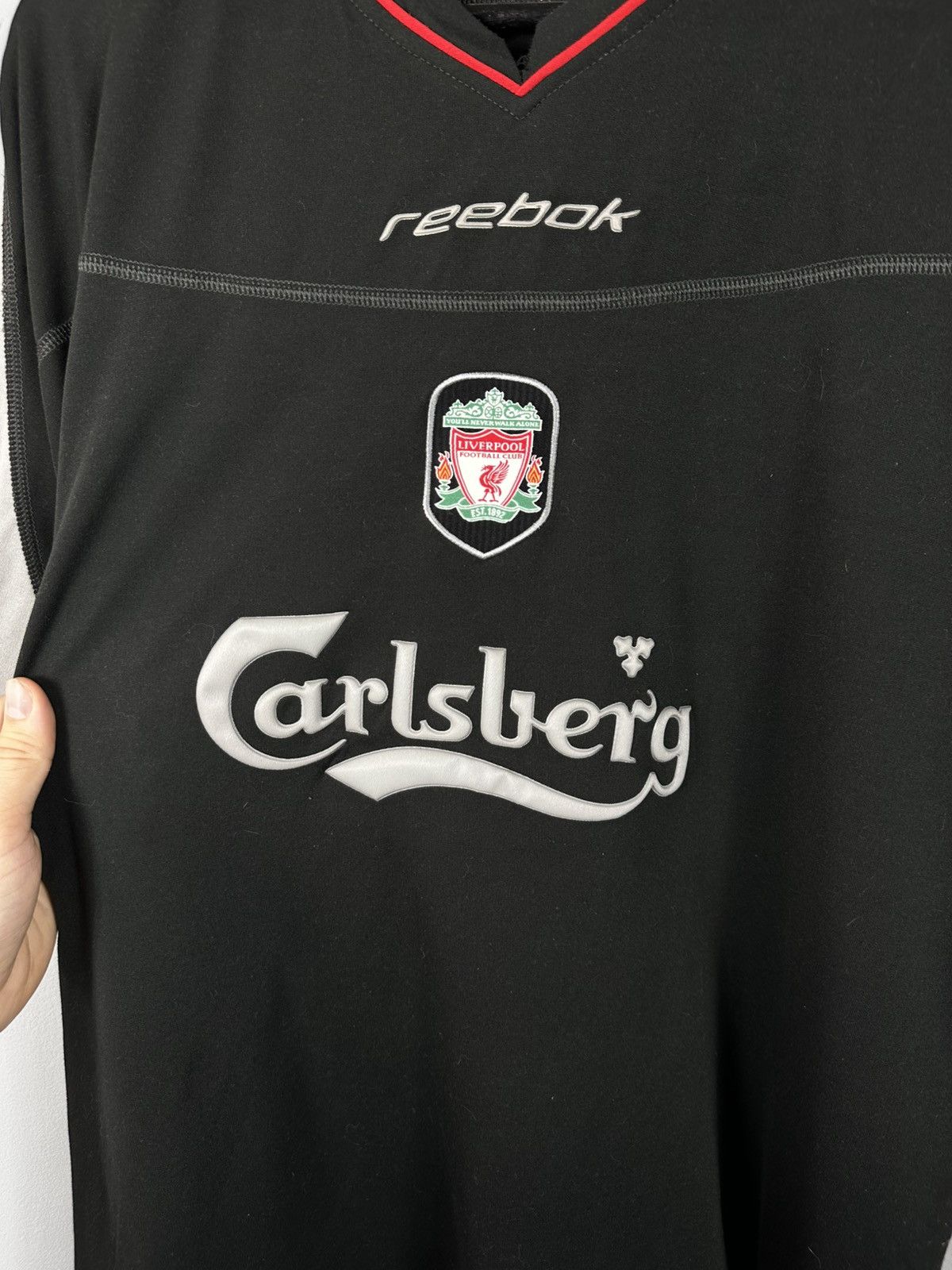 Reebok Liverpool 2002 2003 away football shirt jersey Reebok XL Size US XL / EU 56 / 4 - 5 Thumbnail