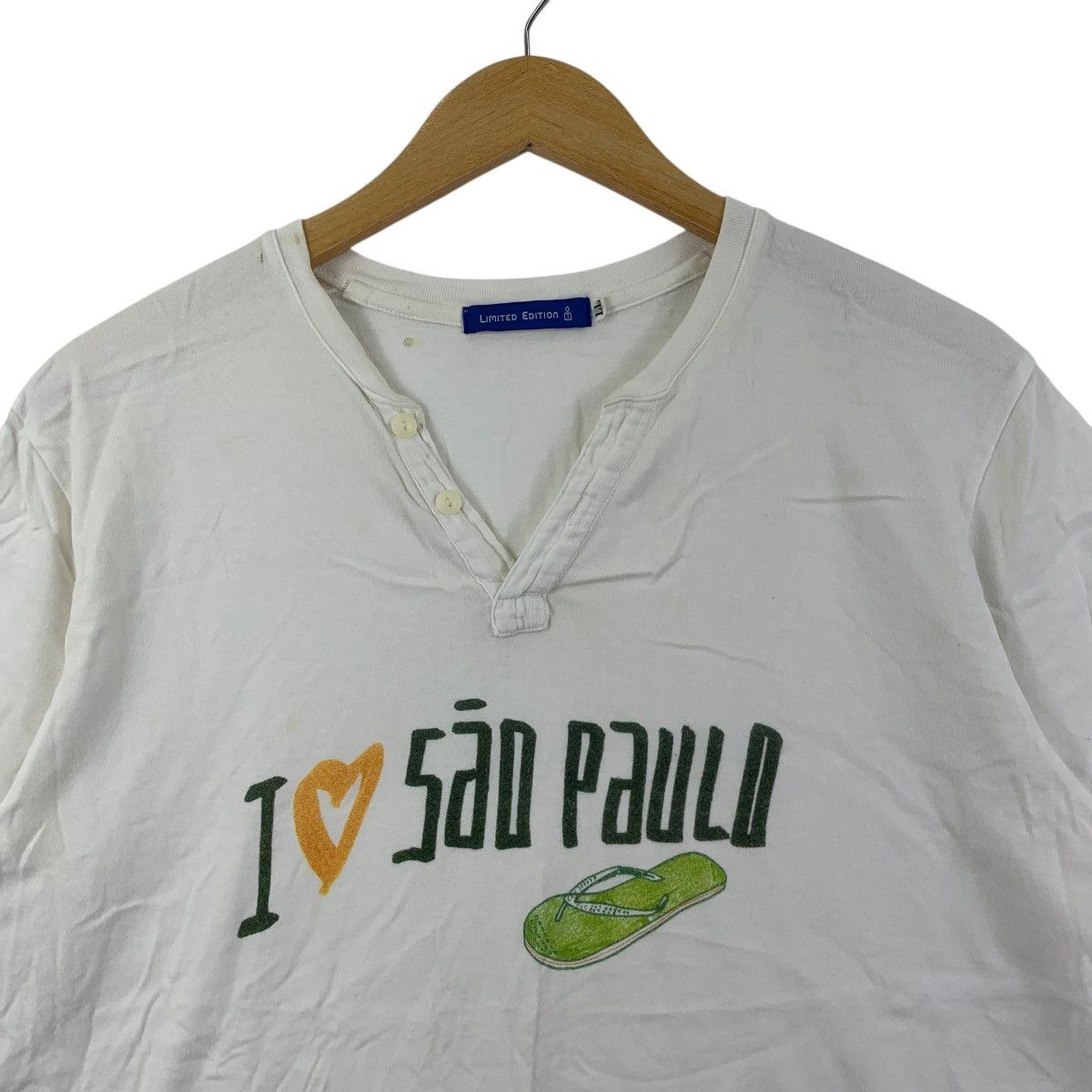 Vintage FILIPE JARDIM ILLUSTRATOR Brazil I Love San Paulo Tee Shirt Size M / US 6-8 / IT 42-44 - 4 Thumbnail