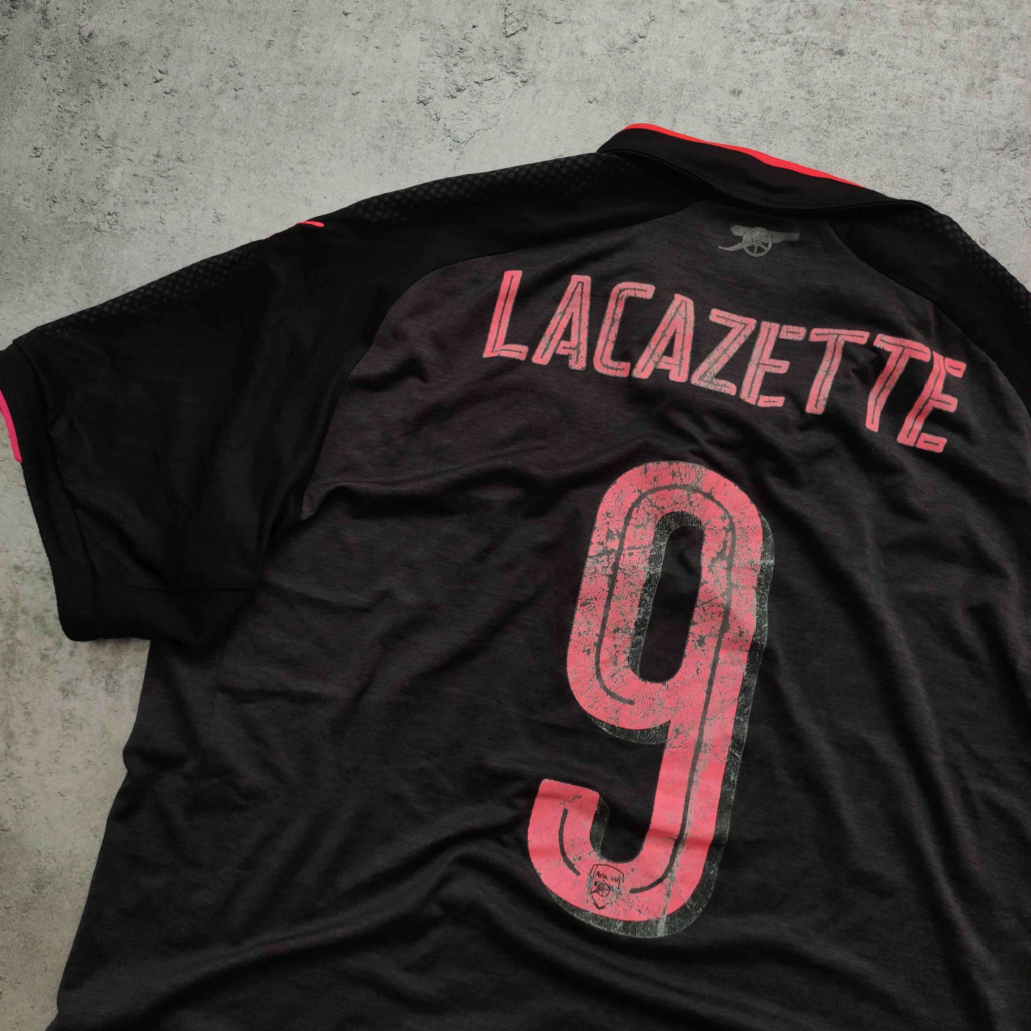 Vintage RARE 2017/18 Arsenal London #9 Lacazette 3th Third Jersey Size US L / EU 52-54 / 3 - 11 Thumbnail