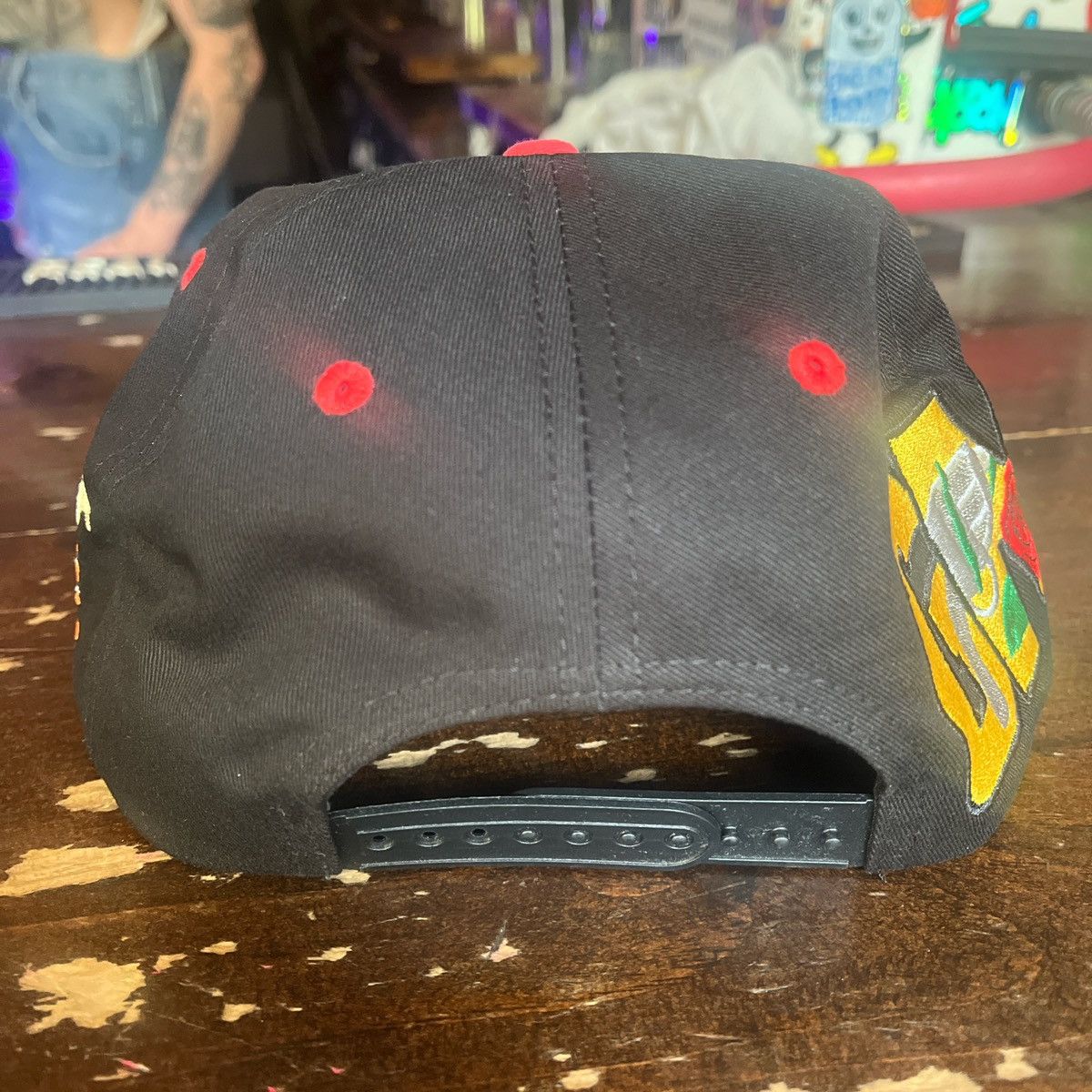 Vintage Beavis and Butt-Head Guns N’ Roses MTV Black SnapBack Hat Size ONE SIZE - 5 Thumbnail