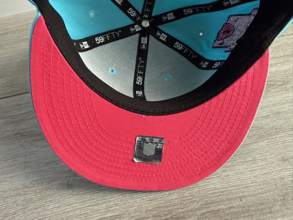 NFL × New Era Las Vegas Raiders New Era Neon Blue Vice Fitted Sz 7 3/8 Size ONE SIZE - 10 Thumbnail