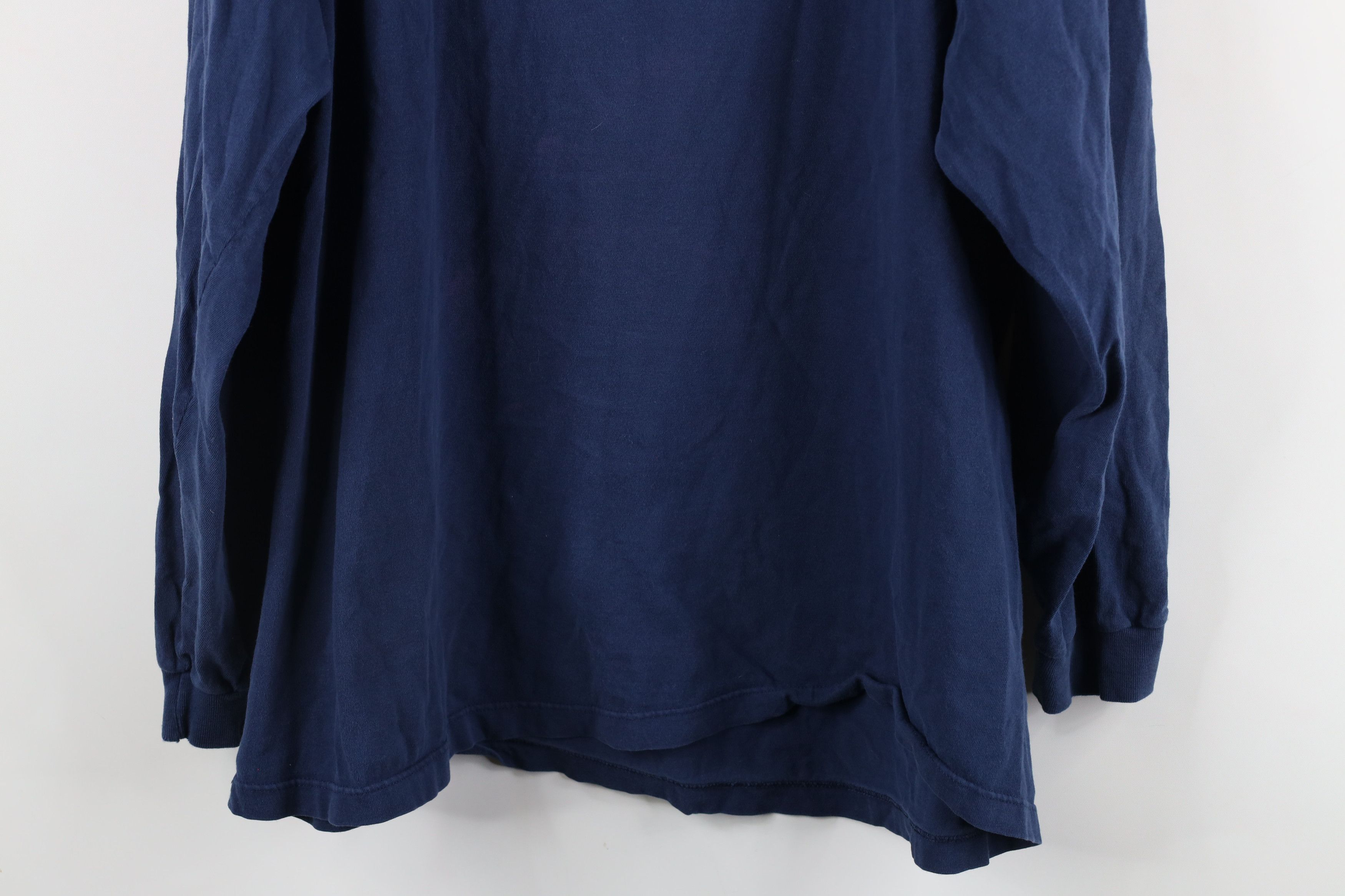 Hanes × Vintage Vintage 80s 90s Hanes Mock Neck Long Sleeve T-Shirt USA Size US XL / EU 56 / 4 - 9 Thumbnail