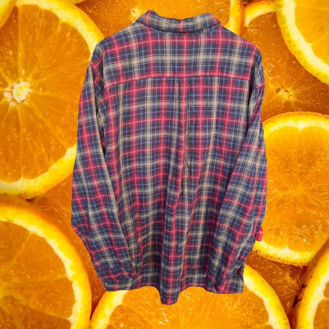 Other Carbon 2 Cobalt Red Yellow Black Flannel 100% Cotton Button Size US XL / EU 56 / 4 - 5 Thumbnail