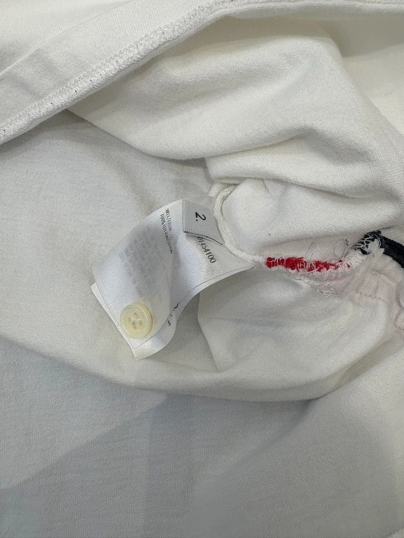 Thom Browne Thom Browne White striped long-sleeved T-shirt Size US M / EU 48-50 / 2 - 6 Thumbnail