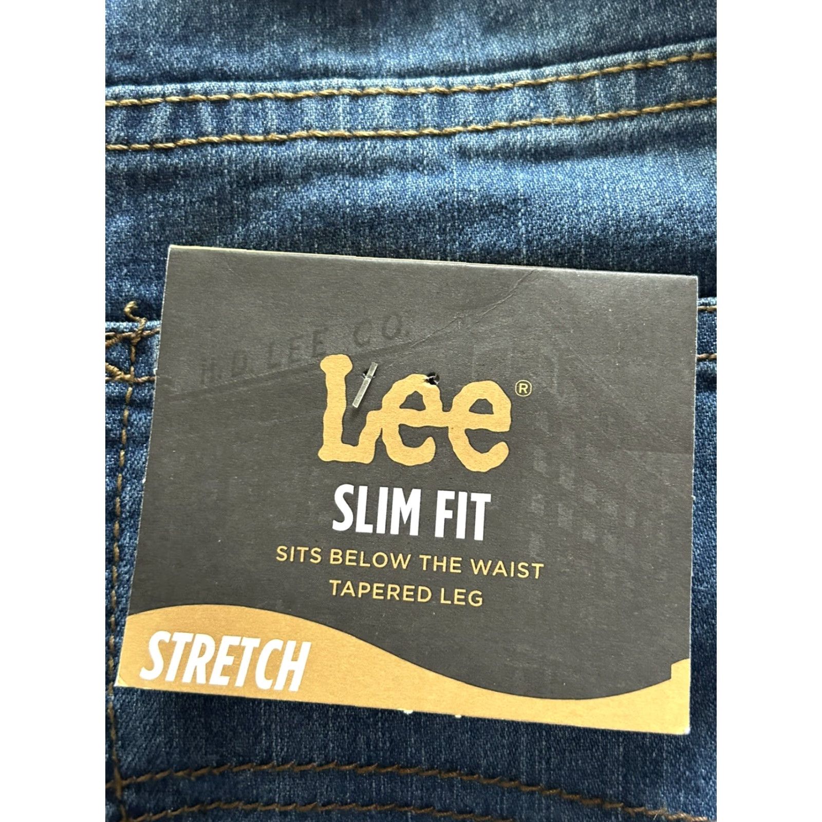 Lee Lee Slim Fit Jeans Women Tug SlimTapered Leg Stretch Blue 16 Regular Denim Cotton Blend Spandex Stretch Adjustable Waistband Womens/ Lee Jeans Size 38" / US 16 / IT 52 - 6 Thumbnail
