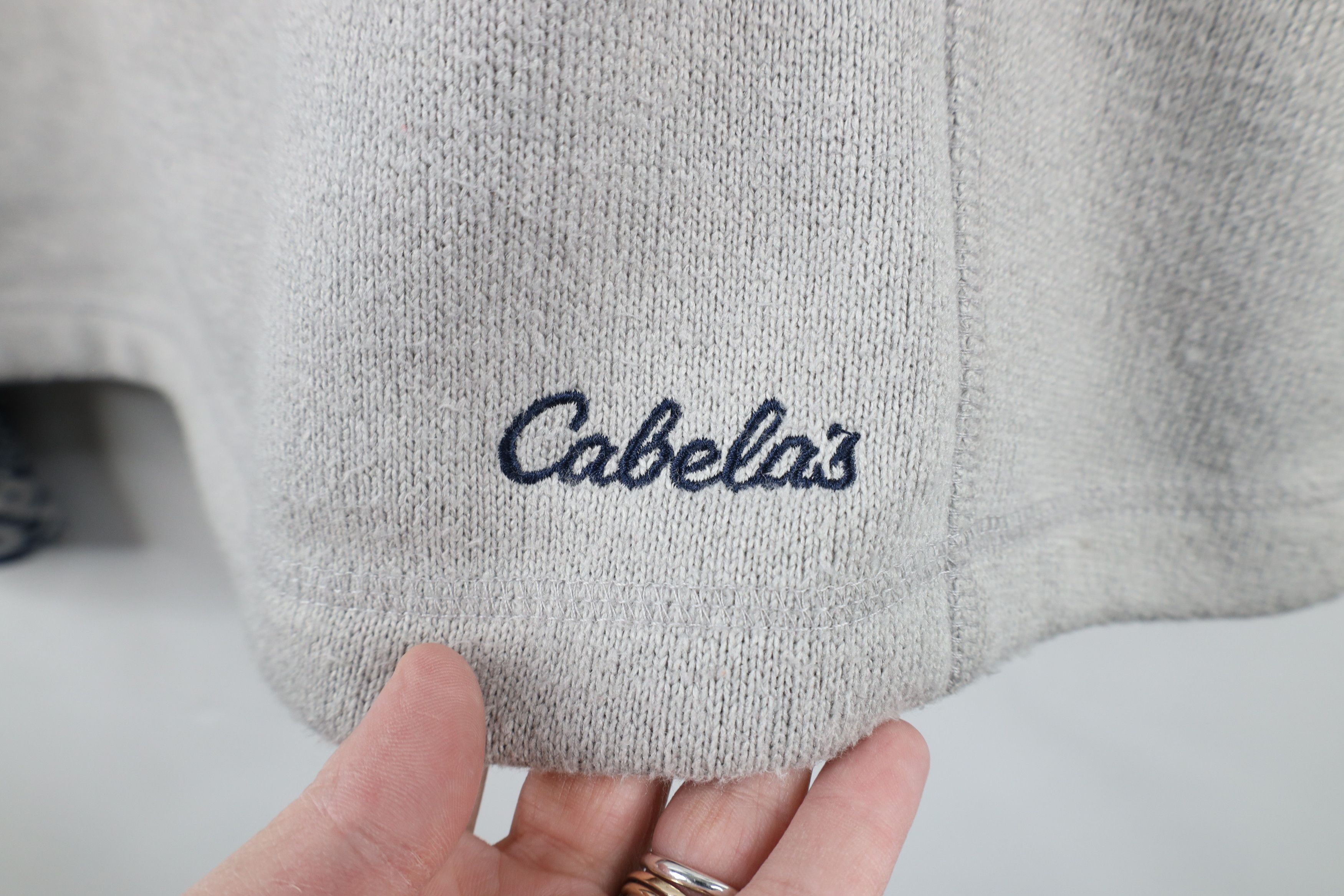 Cabelas × Vintage Vintage Cabelas Poinsettia Knit Sweater Jacket Swacket Size US XL / EU 56 / 4 - 11 Thumbnail