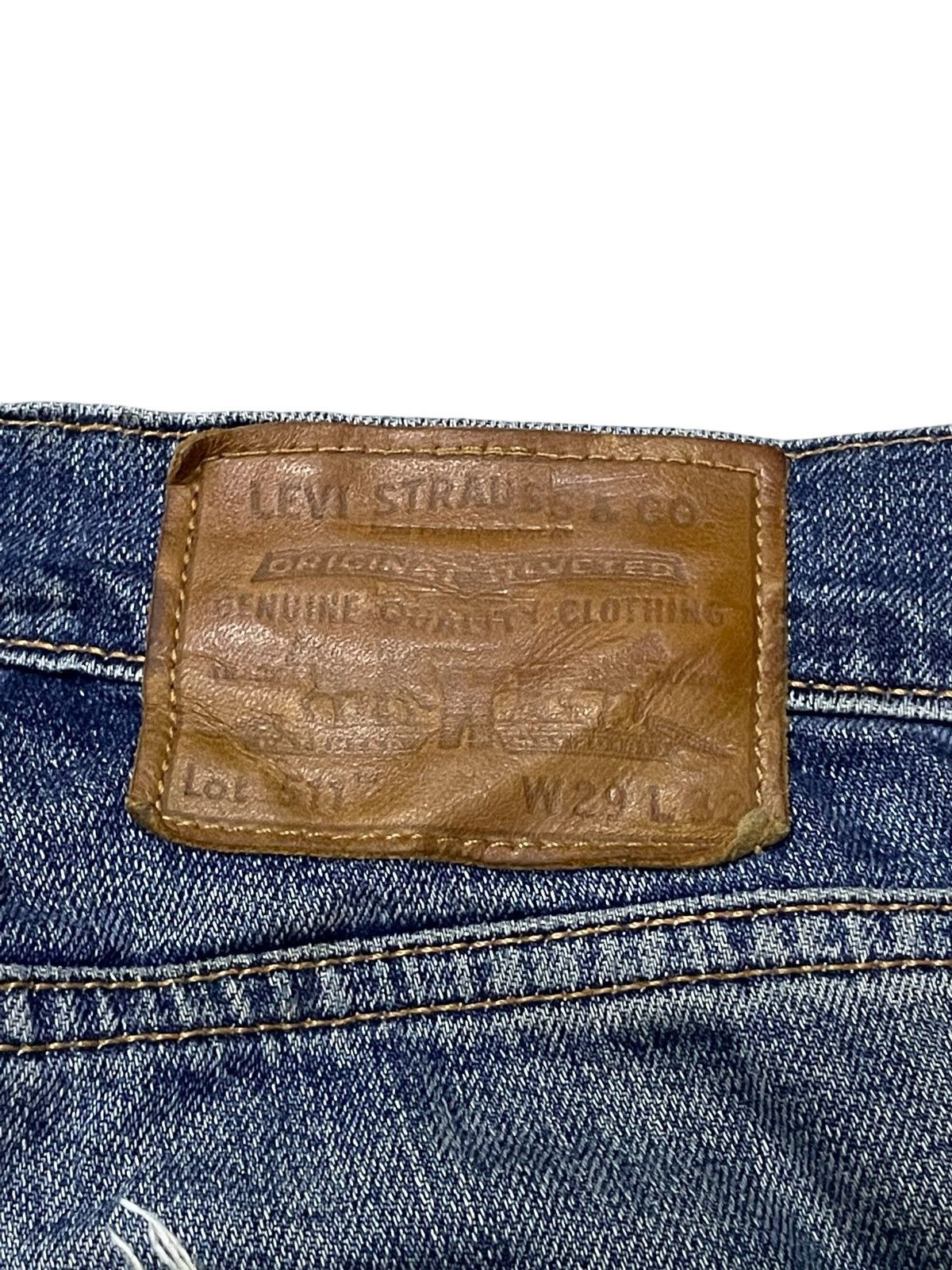 LVC × Levi's × Levi's Made & Crafted Vintage Levis Big E 511 Loose Tapered Leg Distressed Jeans Size US 30 / EU 46 - 19 Thumbnail