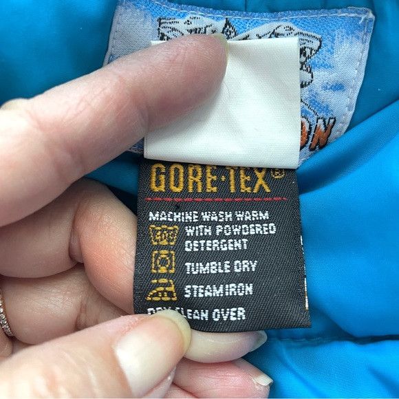 Vintage Vintage Blue Down Gore-Tex Duvet Midi Puffer Parka - Small Size S / US 4 / IT 40 - 10 Thumbnail