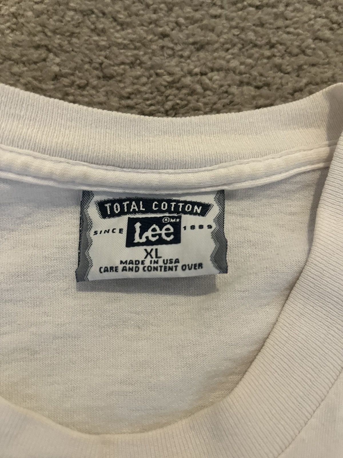 Lee 1992 Badlands Automotive white tee Size US XL / EU 56 / 4 - 3 Thumbnail
